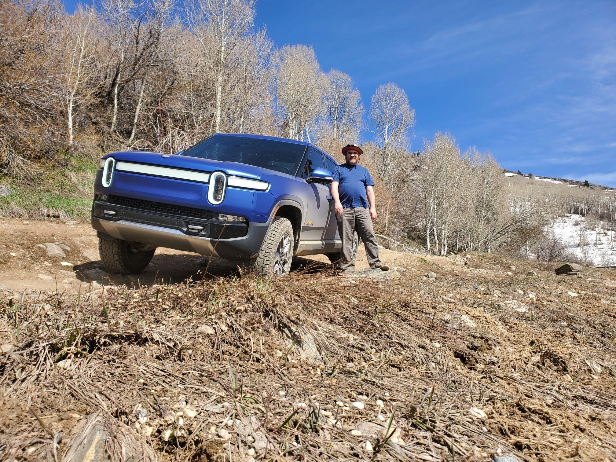 Rivian R1T R1S Matte Metallic Blue wrapped R1T 280958689_10161734231073275_456531898886636789_n