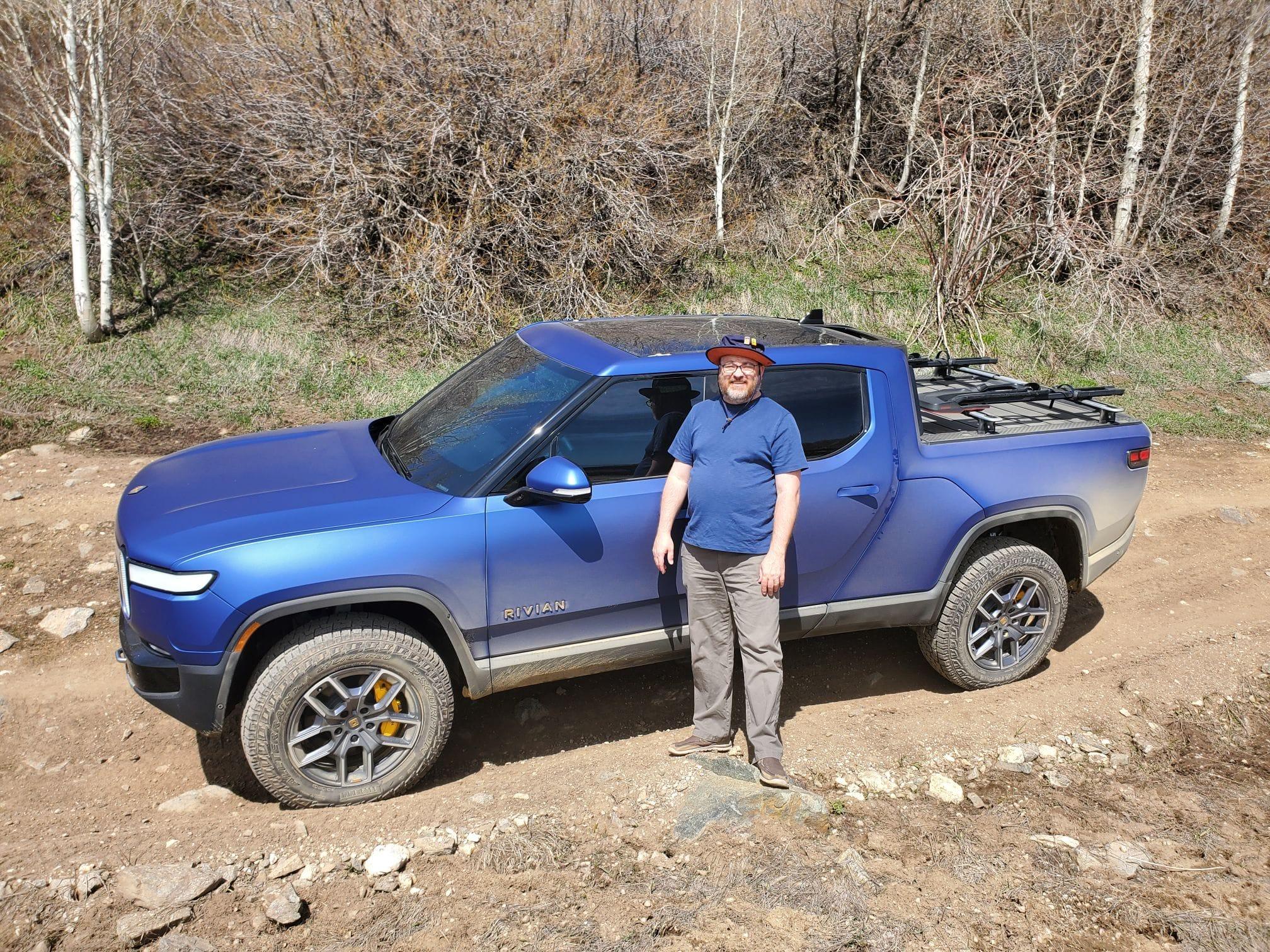 Rivian R1T R1S Matte Metallic Blue wrapped R1T 280754156_10161734231203275_8156793056505694749_n