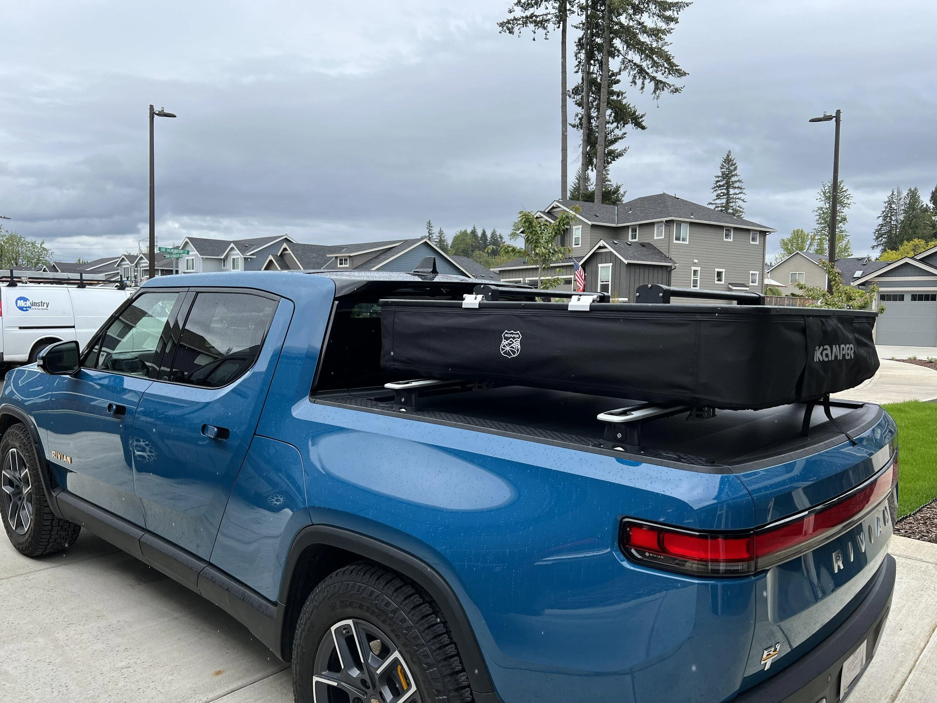 Rivian R1T R1S IKamper X-Cover 2.0 Mini RTT (roof top tent) on my R1T BE397353-82B9-426F-B30F-C72C11F6B1E5