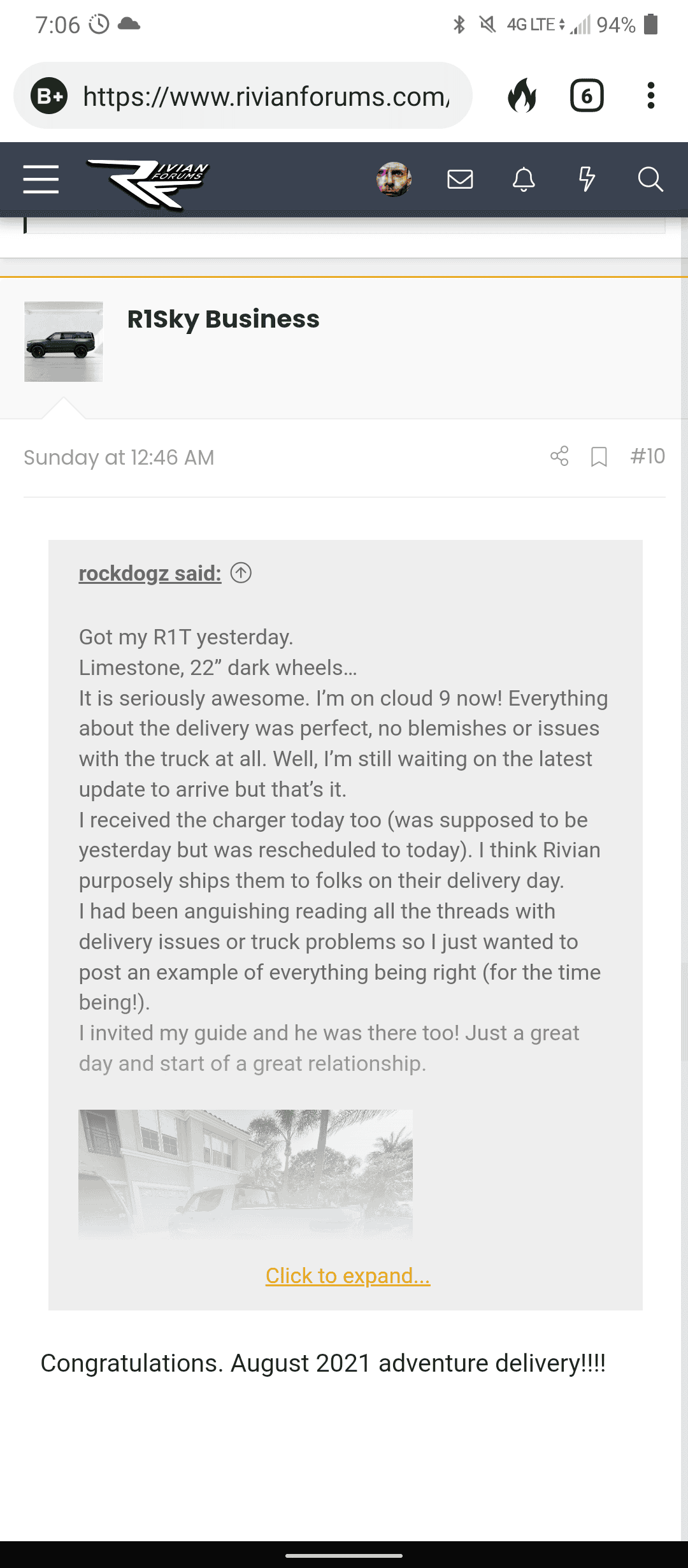 Rivian R1T R1S Skipping early preorders. Screenshot_20220517-070619