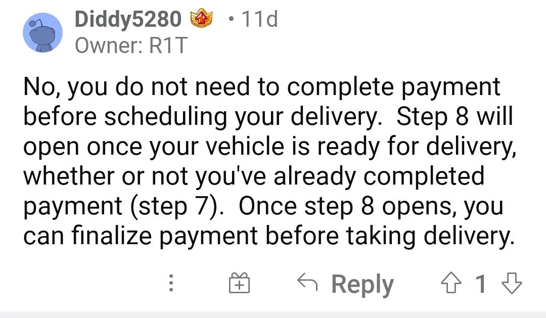 Rivian R1T R1S Cancelled delivery May 12 for delivery May 18th. Expected May 25! Screenshot_20220518-080028