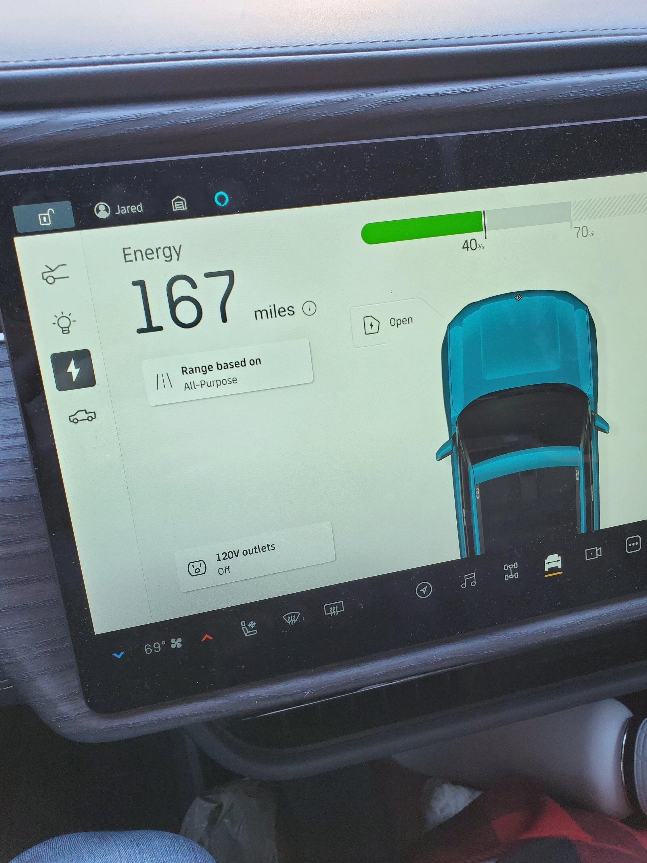 Rivian R1T R1S 120 outlet activation in software menu? 16531002944072102894802884961433