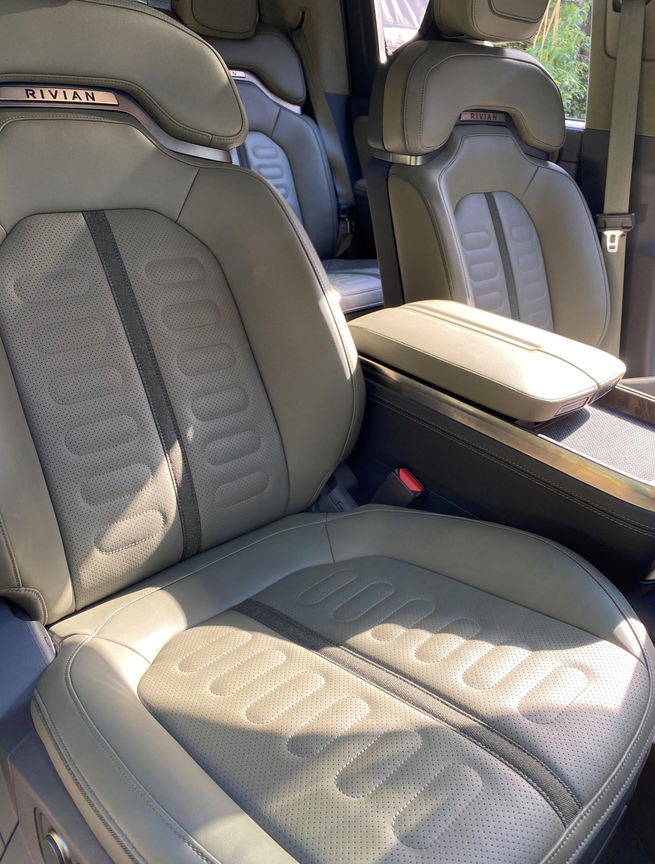 Rivian R1T R1S FOREST EDGE Rivian Interior Photos FG Seats