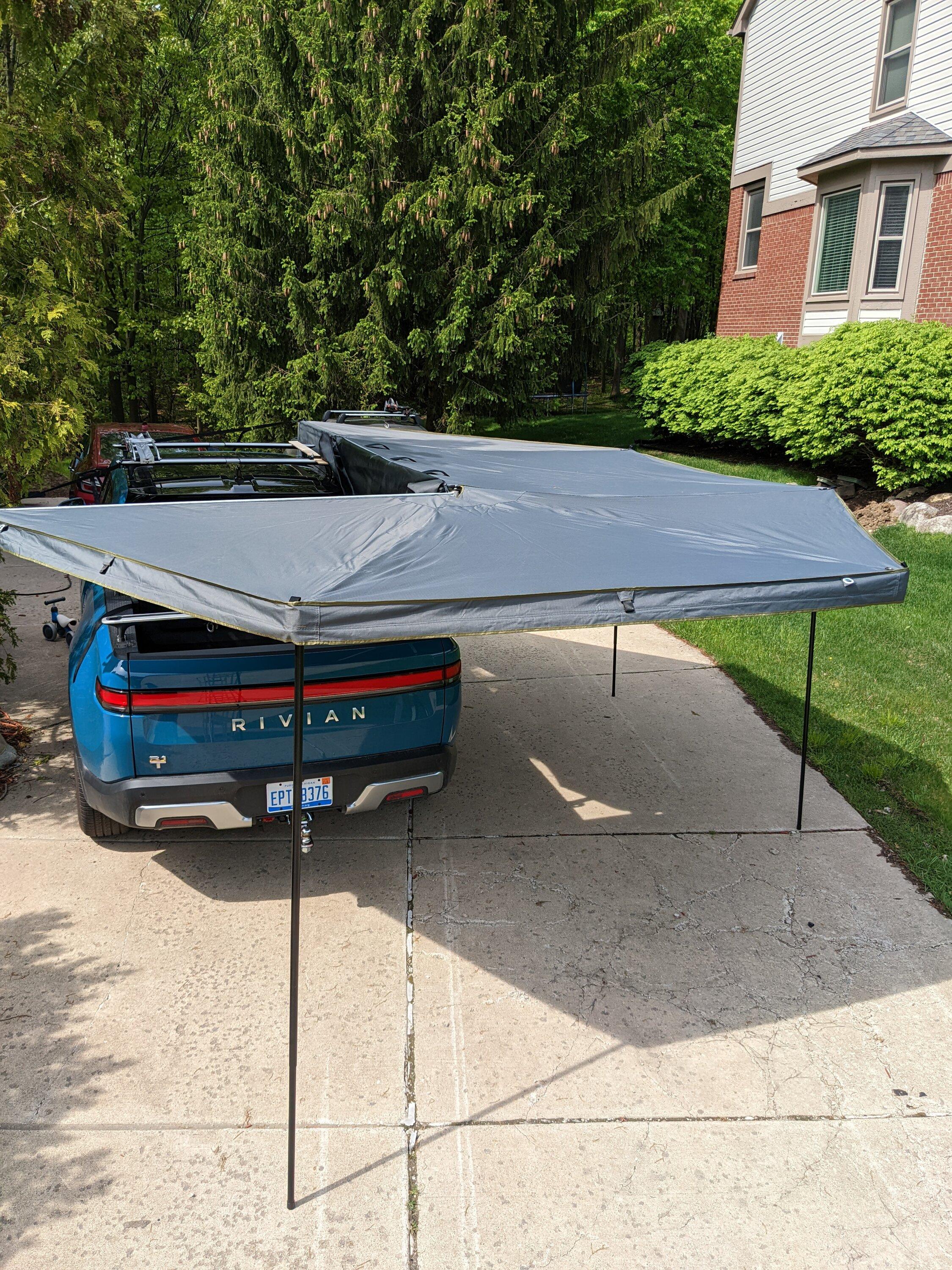 Rivian R1T R1S Overland Systems 270 degree awning installed PXL_20220521_195132611