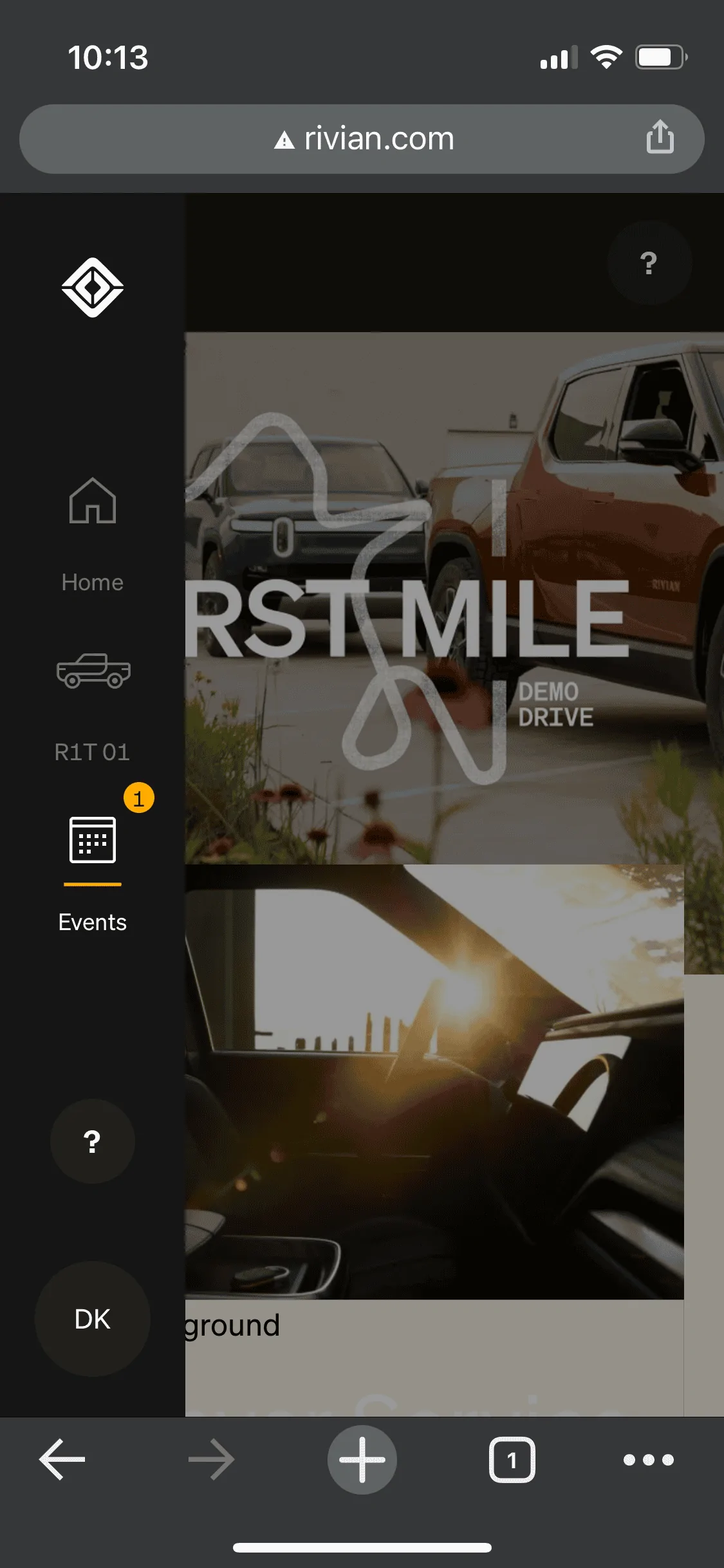 Rivian R1T R1S New website update. “Events” F2245B42-310D-416B-8CAF-90FEC668B4F4