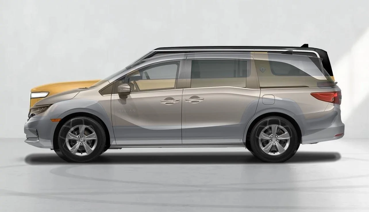 Rivian R1T R1S R1S Size Comparisons to other SUVs and Trucks Honda_2022_Odyssey.jpg?ixlib=rails-0.3