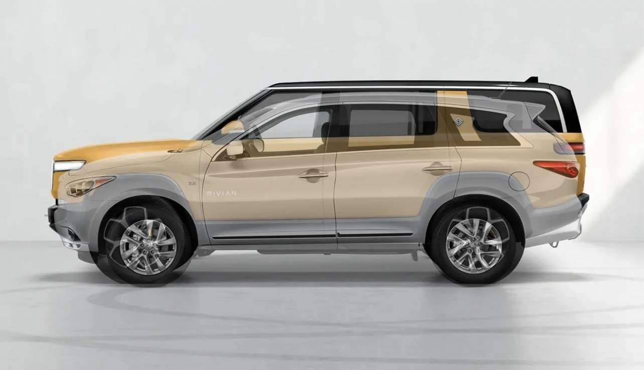 Rivian R1T R1S R1S Size Comparisons to other SUVs and Trucks Infiniti_QX60.jpg?ixlib=rails-0.3