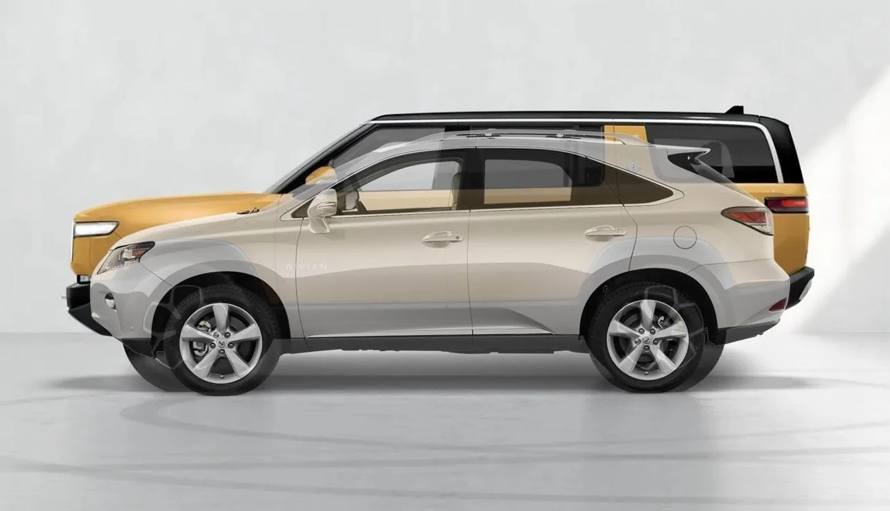 Rivian R1T R1S R1S Size Comparisons to other SUVs and Trucks Lexus_2015_rx350.jpg?ixlib=rails-0.3