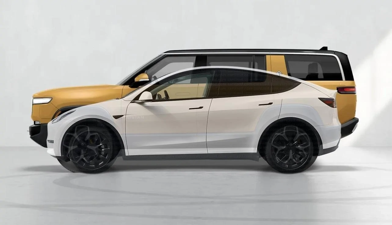 Rivian R1T R1S R1S Size Comparisons to other SUVs and Trucks Tesla_Model_Y.jpg?ixlib=rails-0.3