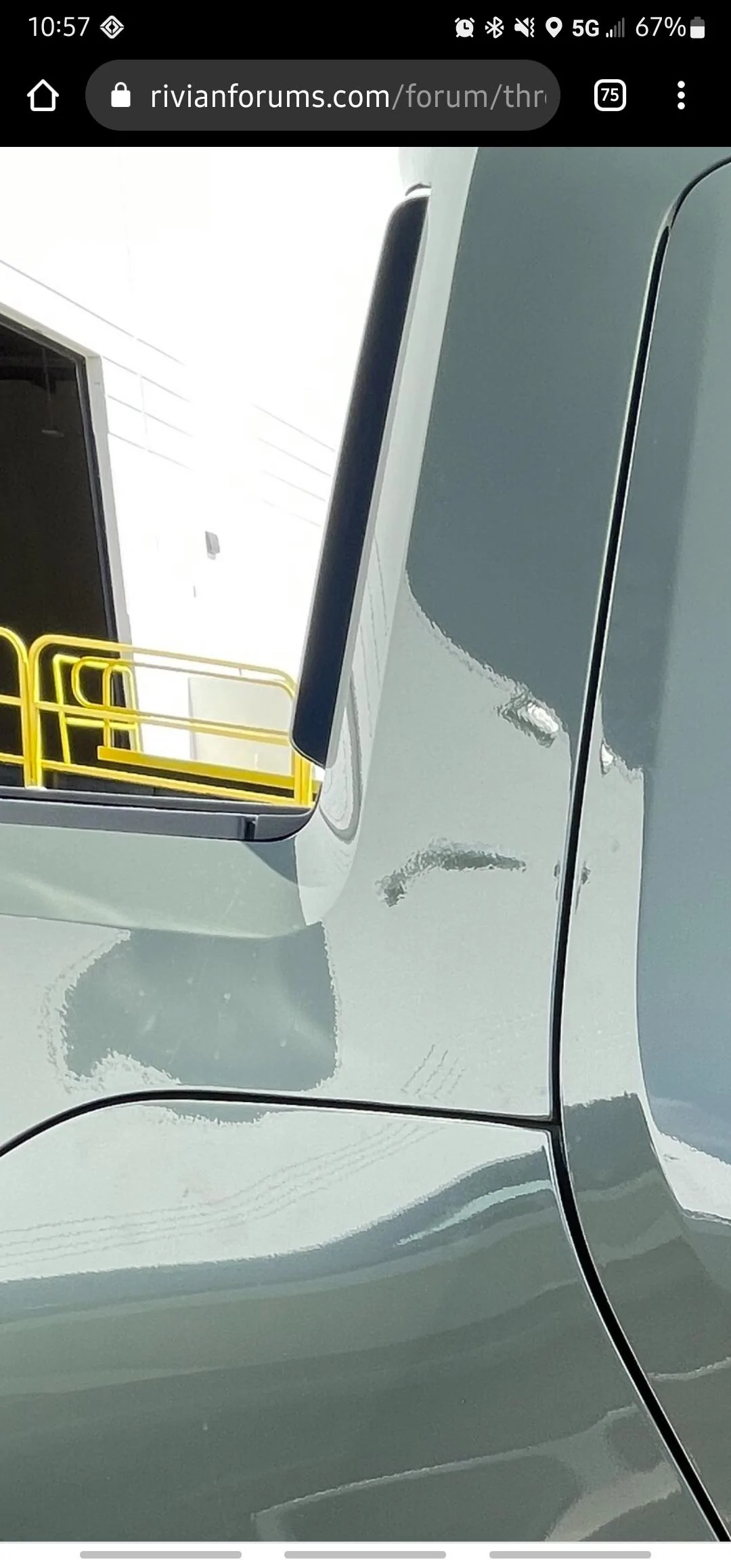 Rivian R1T R1S Orange peel paint Screenshot_20220525-105749_Chrom