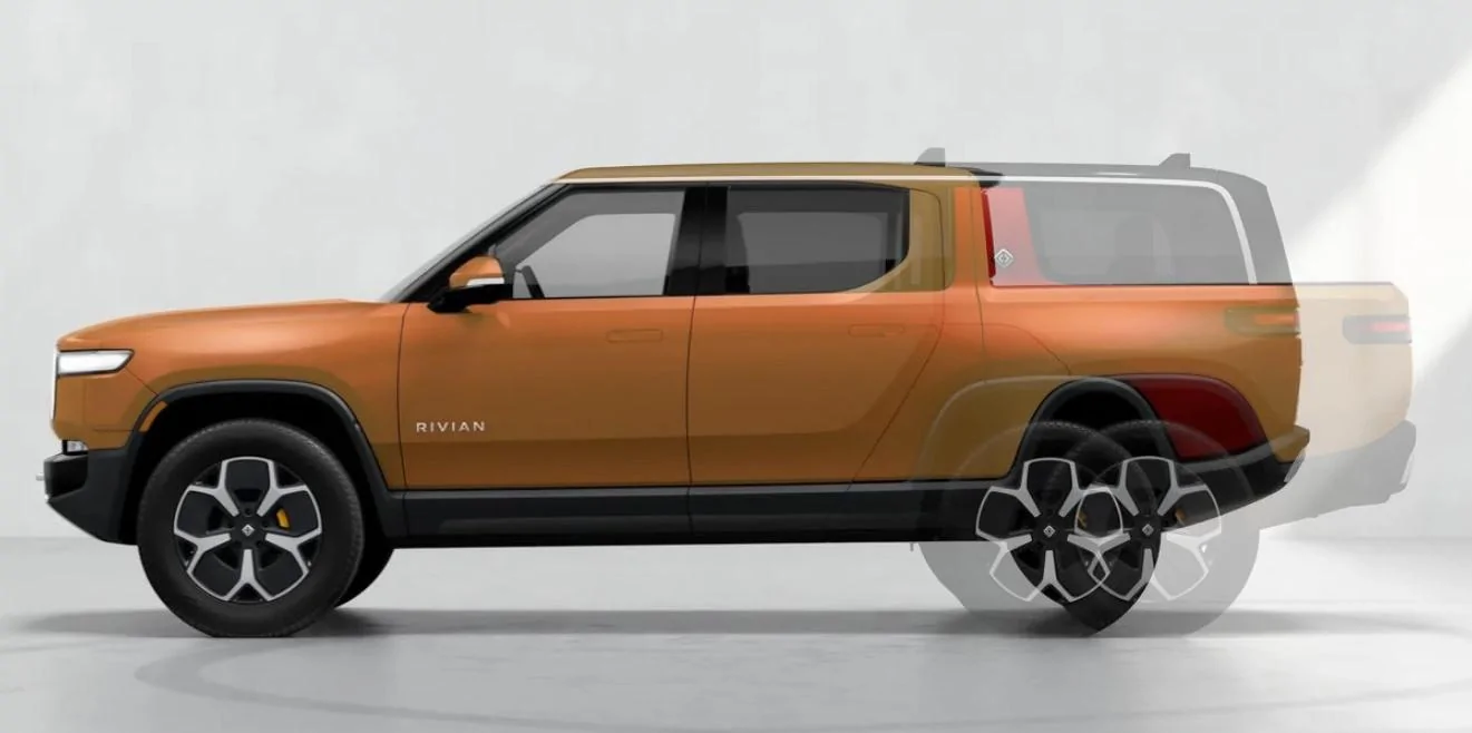 Rivian R1T R1S R1S Size Comparisons to other SUVs and Trucks TvS