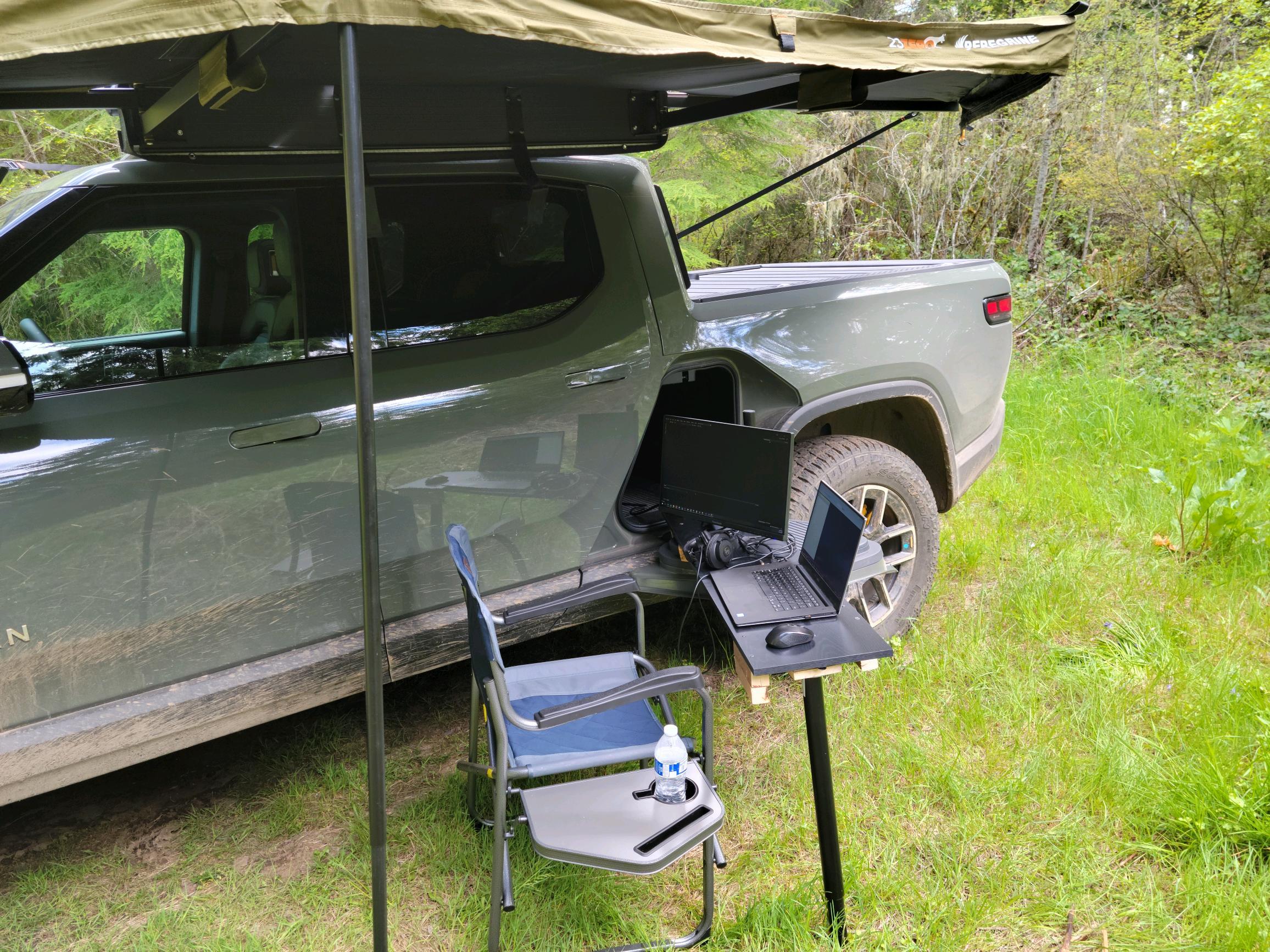 Rivian R1T R1S WFF (work from forest) setup Image20220523170954