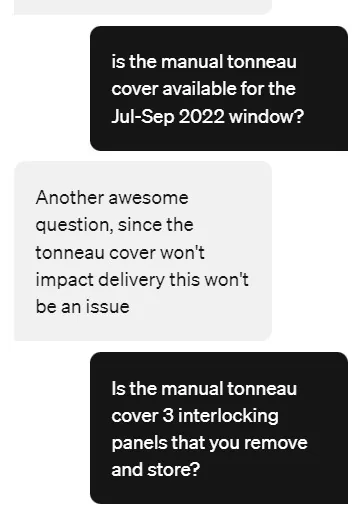 Rivian R1T R1S Tonneau options that exist today Screenshot 2022-05-26 105649