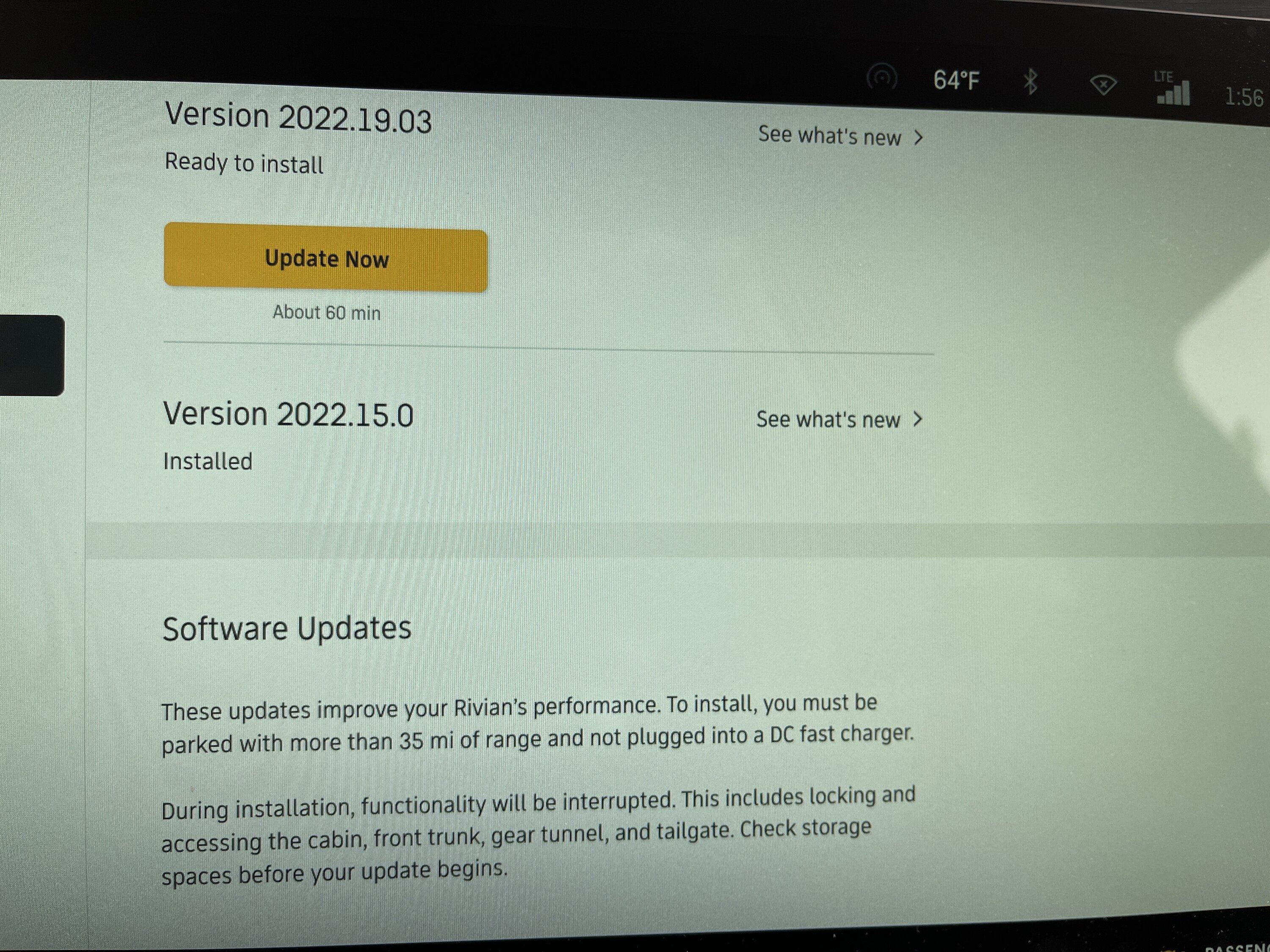 Rivian R1T R1S 2022.19.03 Software Update Released! -- Preconditioning, 12v Battery Drain Fix, Soft Sand Mode + More image
