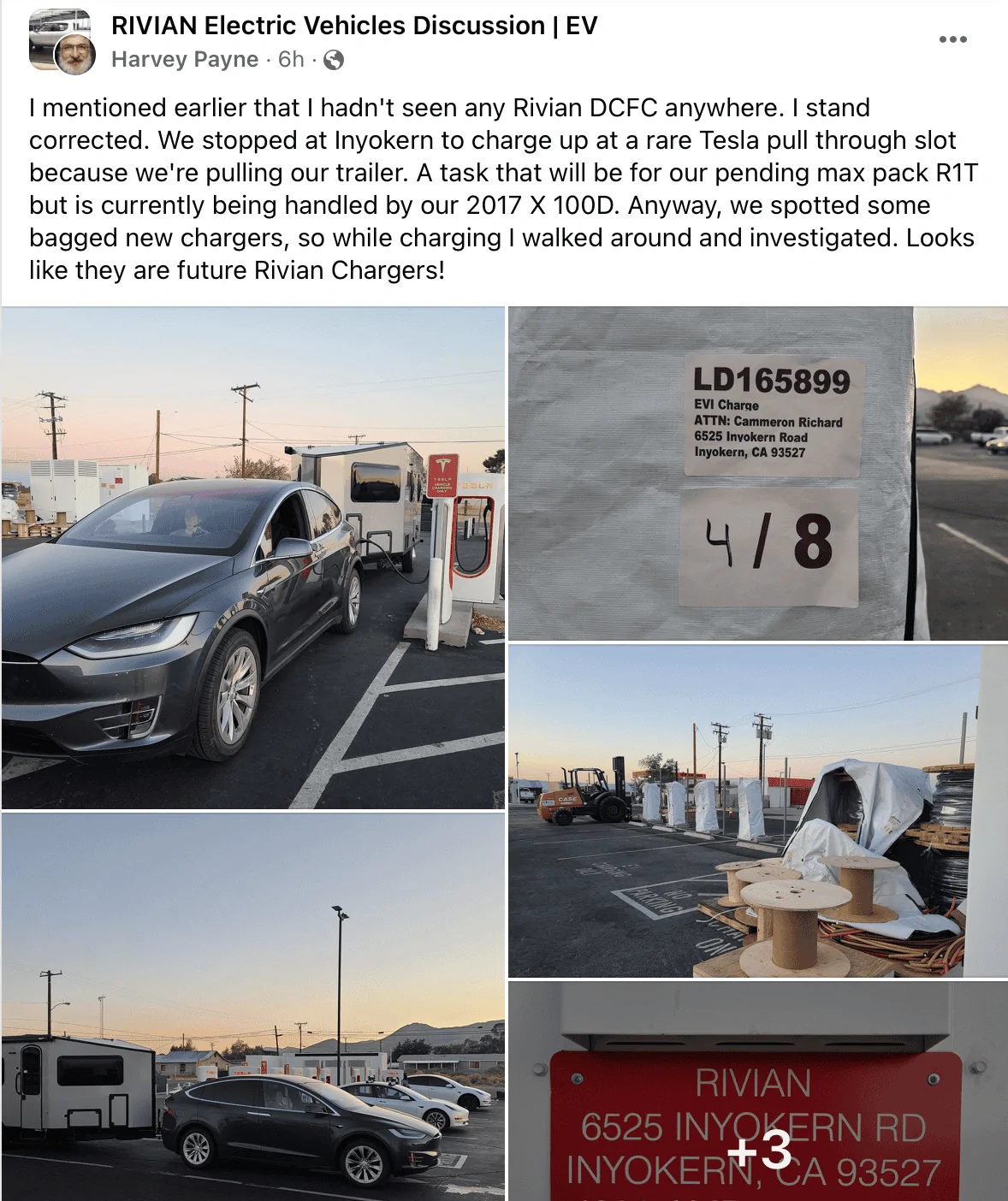 Rivian R1T R1S RAN Rivian Charging Stations Locations Map via Google Maps 1654202896219