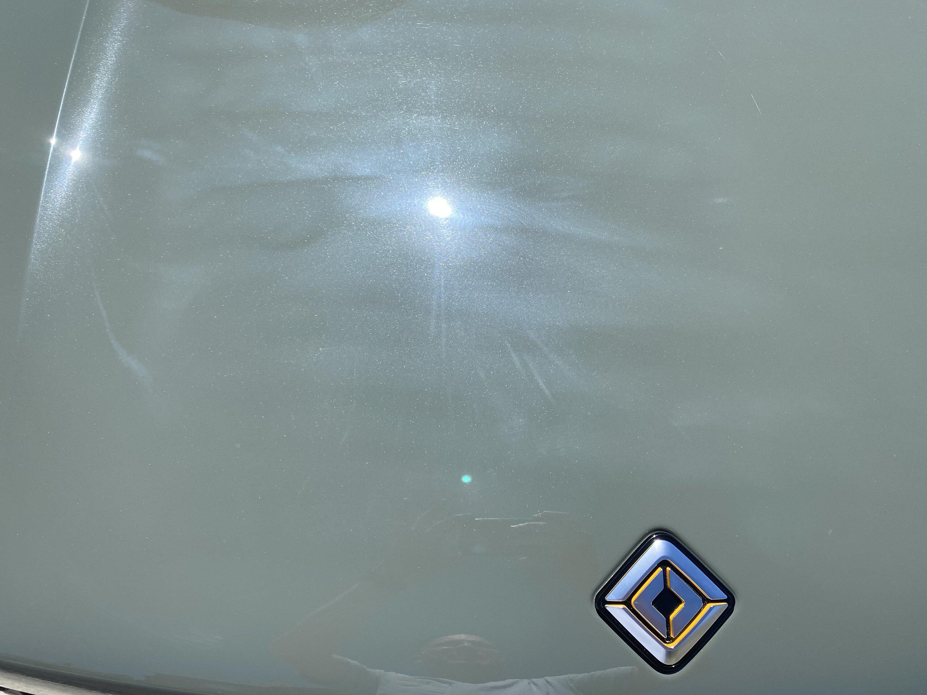 Rivian R1T R1S No More Tiger Stripes on Paint -- fixed by Rivian Service along with Rivian also rear window replacement 1654285390057