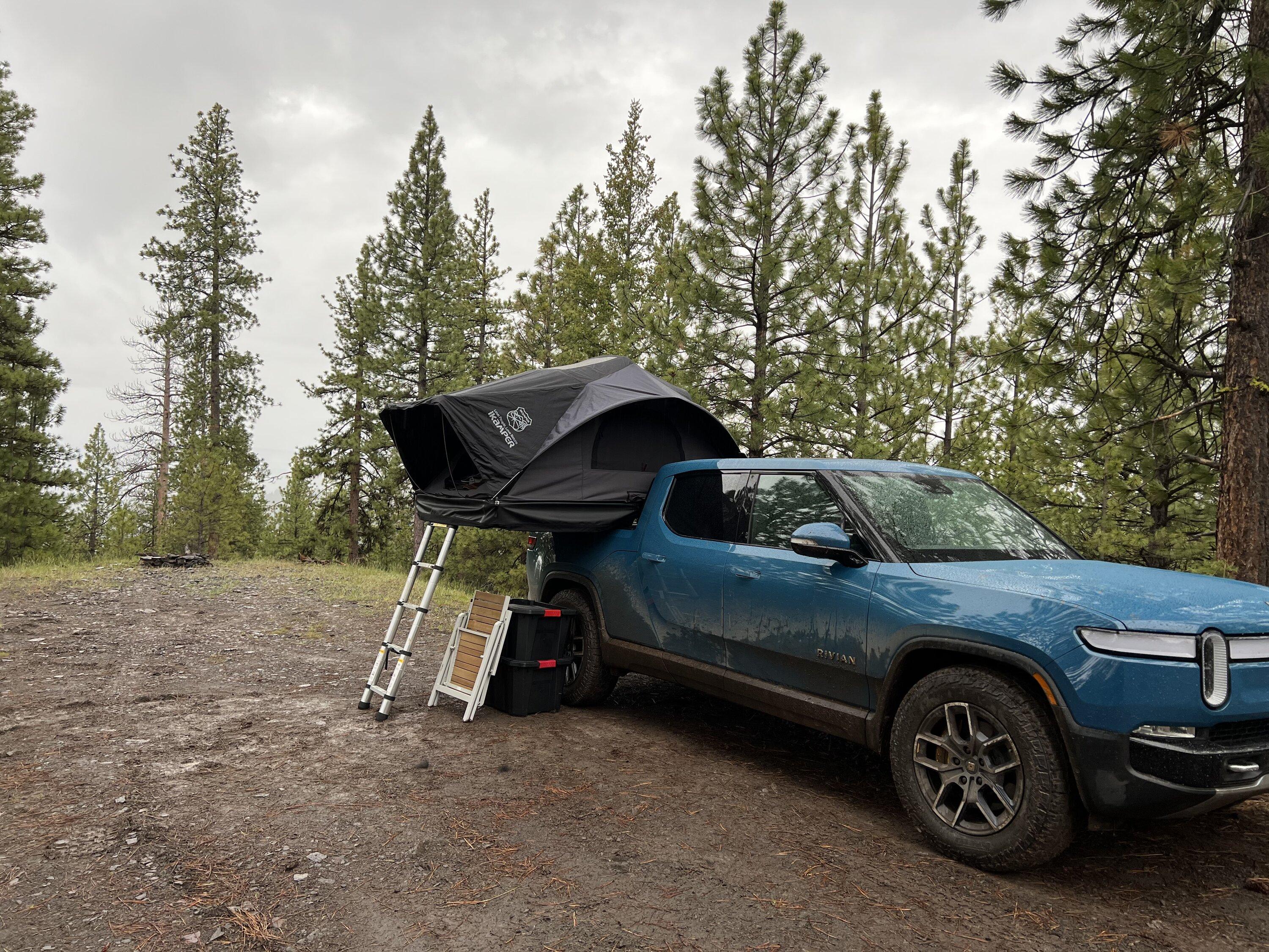 Rivian R1T R1S R1T camping/overlanding adventure!  Ochoco National Forest. 0562674A-467A-49F1-A859-9E96B9BE47F8