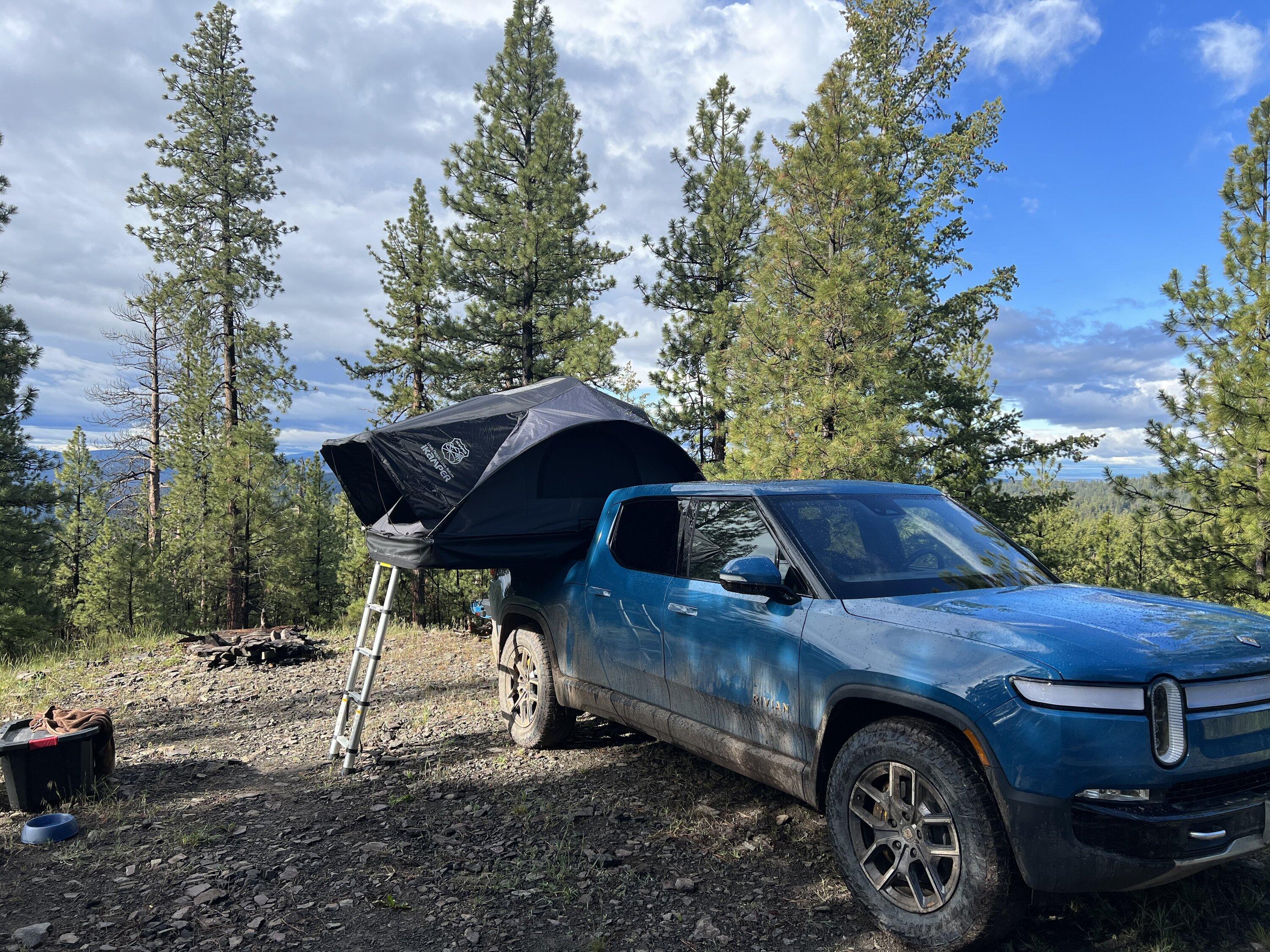 Rivian R1T R1S R1T camping/overlanding adventure!  Ochoco National Forest. 37012E86-83A7-456B-BFFB-5EB175F4DD1D