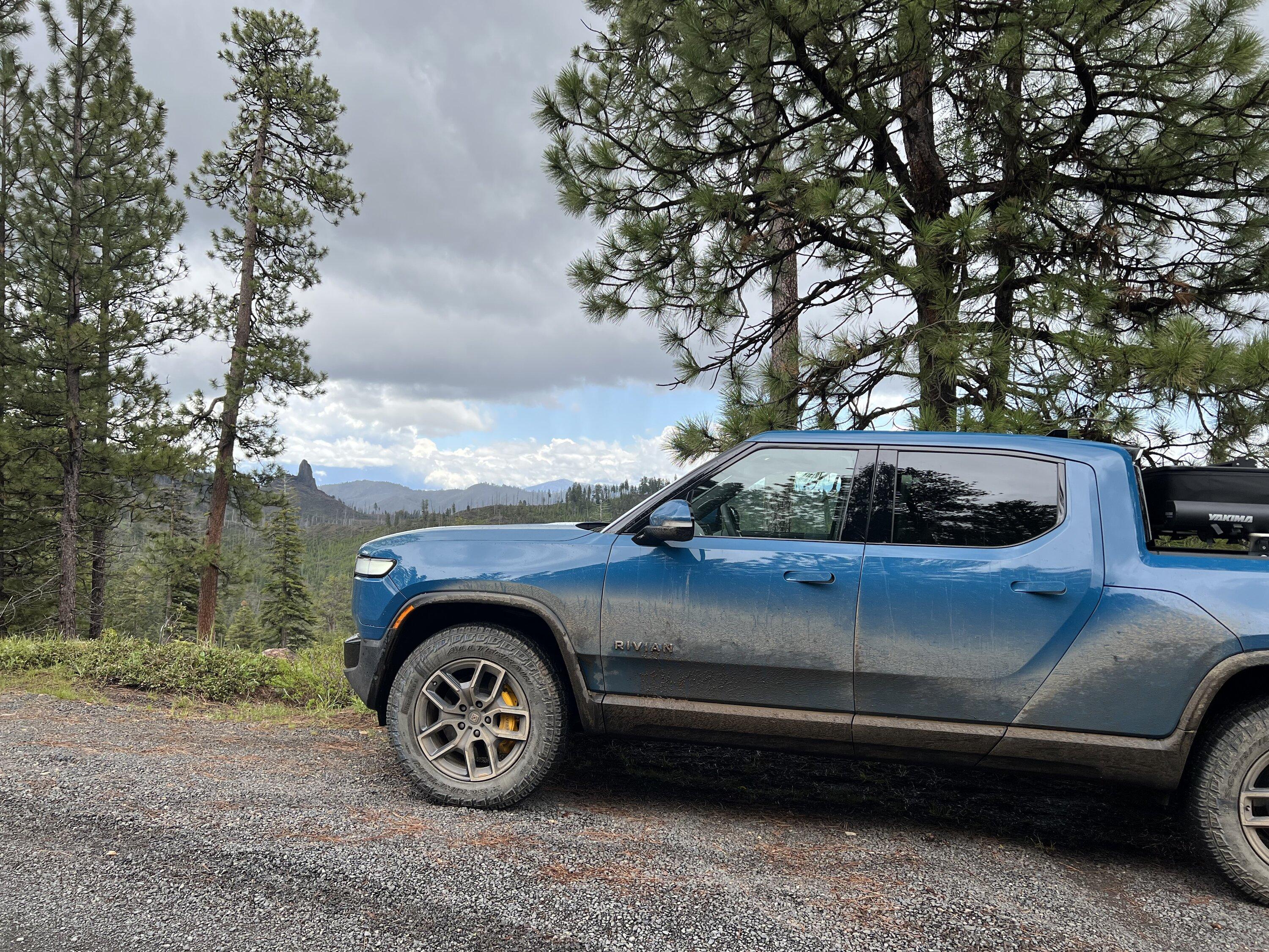 Rivian R1T R1S R1T camping/overlanding adventure!  Ochoco National Forest. 60B3C6B9-478D-4A49-8E4B-96E3E78E3C99
