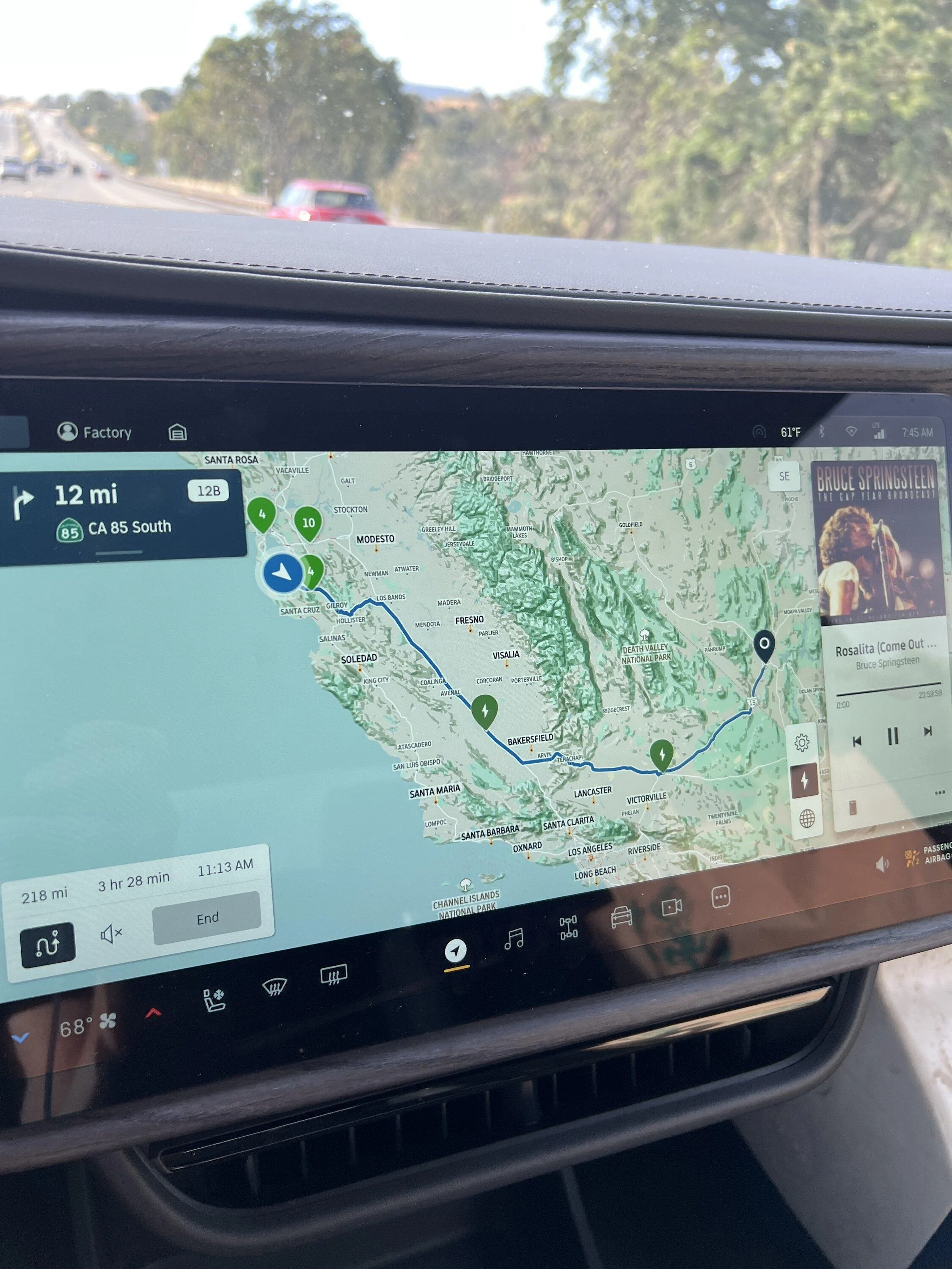 Rivian R1T R1S R1T report- SF Bay area to Henderson, NV - 537 miles, 67 mph avg, HOT - 2.05 mi/kWh IMG_9262