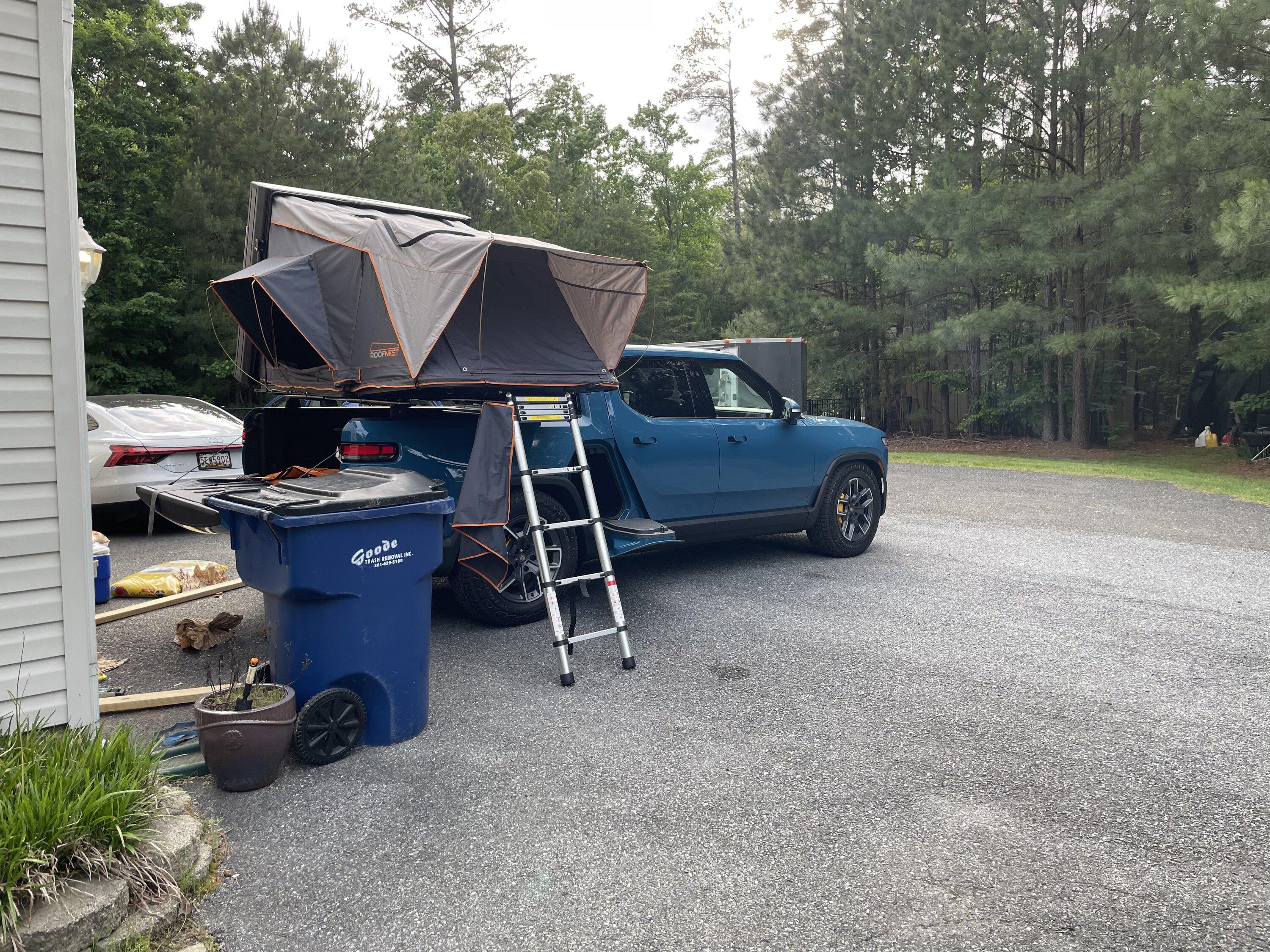 Rivian R1T R1S Roofnest Condor Overland Roof Top Tent (RTT) + R1T 067D135E-7C6B-465E-AA2B-0B9CB5A2AD4F