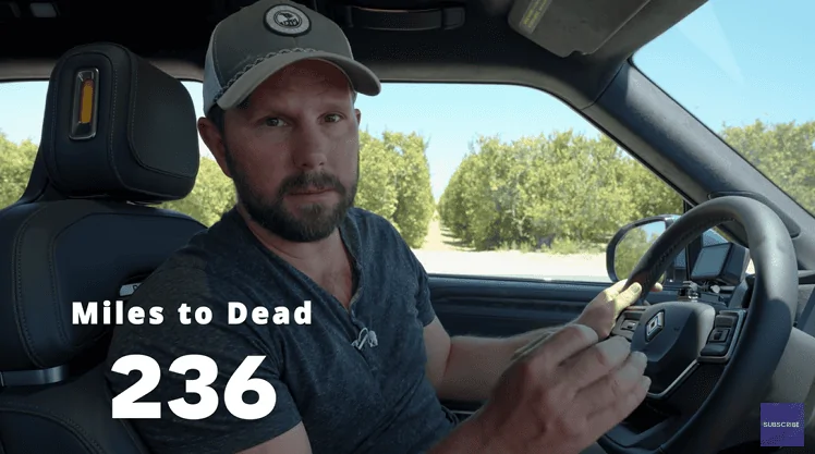 Rivian R1T R1S Rivian Range Test Until It Dies / Runs Out of Battery (by Ben Sullins) 1655167043261