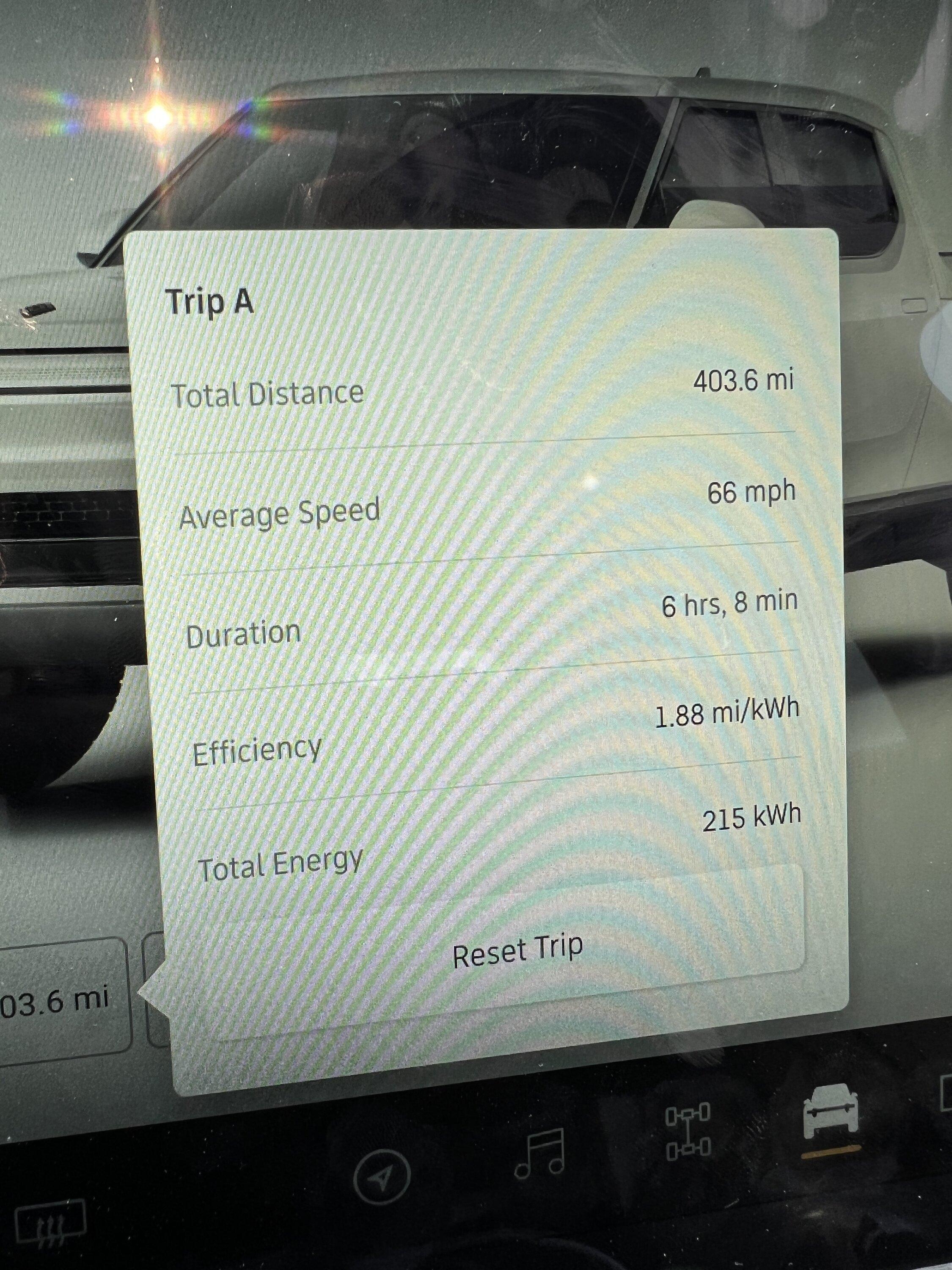 Rivian R1T R1S R1T report- SF Bay area to Henderson, NV - 537 miles, 67 mph avg, HOT - 2.05 mi/kWh AEE1E86C-7ADF-44DB-9E12-16139C956507