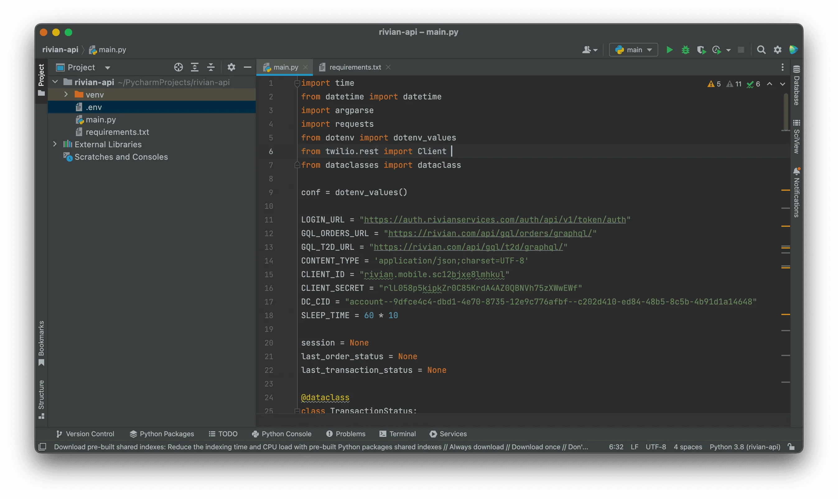 Rivian R1T R1S Rivian API Screen Shot 2022-06-15 at 1.22.23 PM