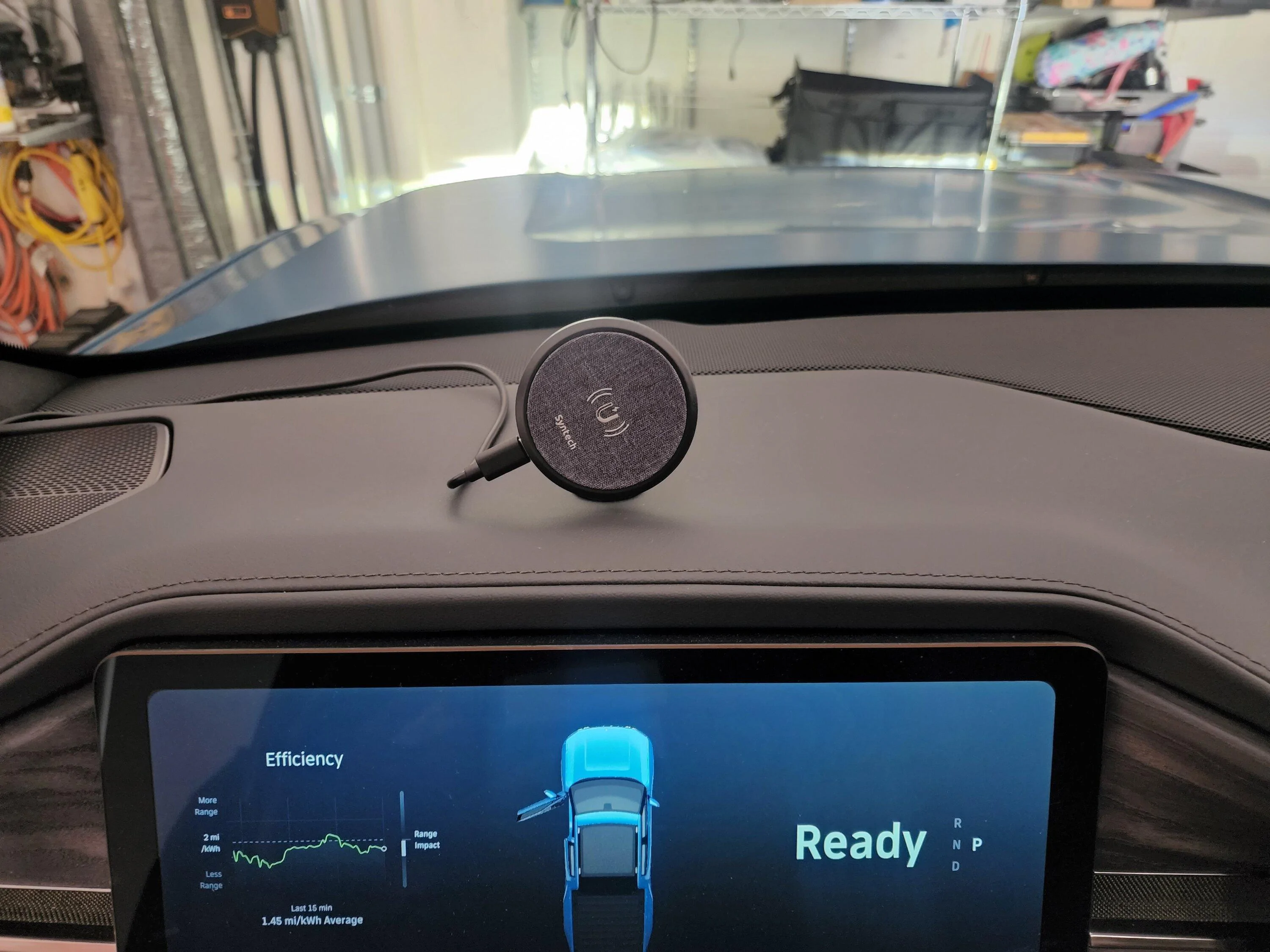 Rivian R1T R1S Mounting a cell phone.  Has anyone done it? 20220614_131755