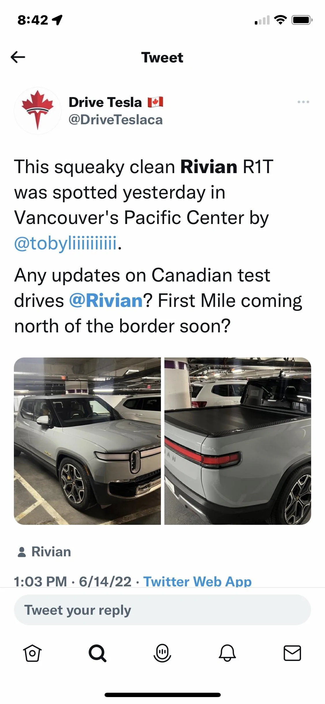 Rivian R1T R1S Any other Canadians on this group yet? IMG_4872