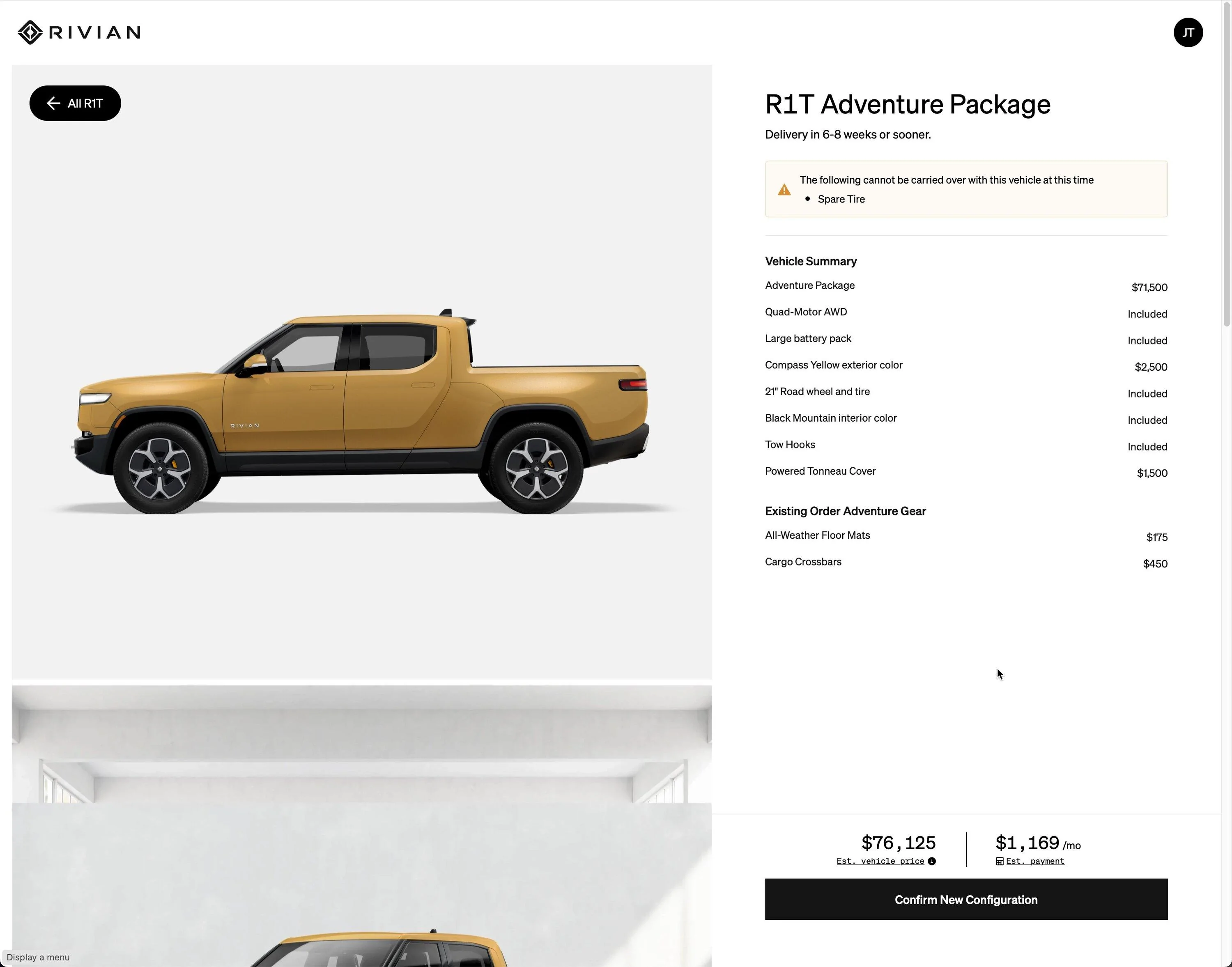 Rivian R1T R1S First look at @ “Introducing the R1 Shop” -- Rivian website to shop for R1T that delivers in 6-8 weeks 2022-06-17_13-36-51