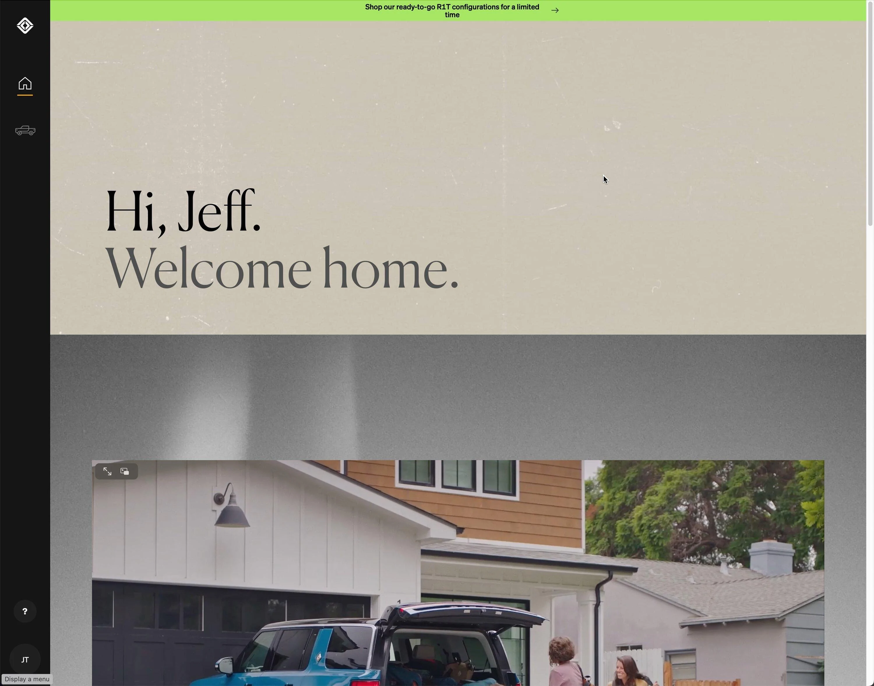 Rivian R1T R1S First look at @ “Introducing the R1 Shop” -- Rivian website to shop for R1T that delivers in 6-8 weeks 2022-06-17_13-34-53