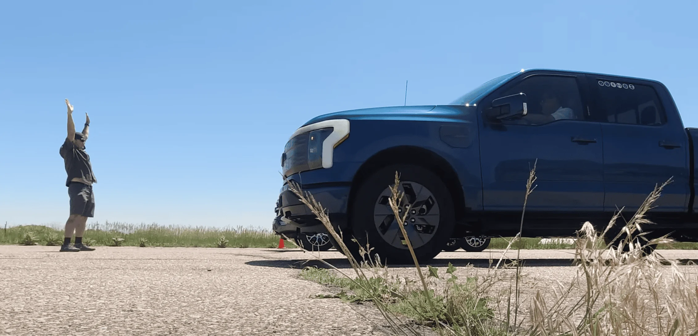 Rivian R1T R1S R1T Drag Racing the Lightning!! + Ram TRX and F-150 Powerboost Hybrid 1655565363044