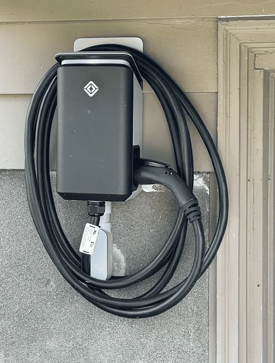 Rivian R1T R1S Installing wall charger outside vs inside 1655908431802