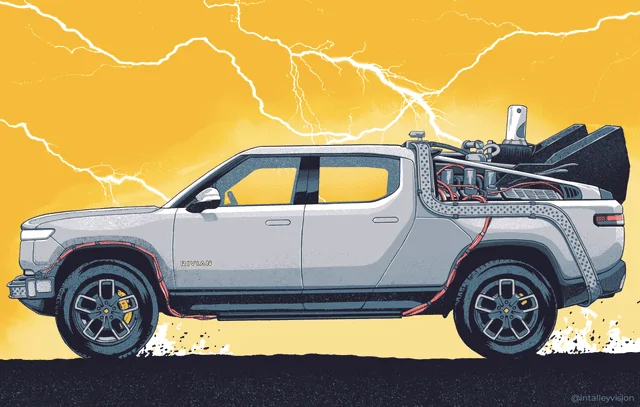 Rivian R1T R1S Limestone. It's real. Official from Rivian 1655946900051