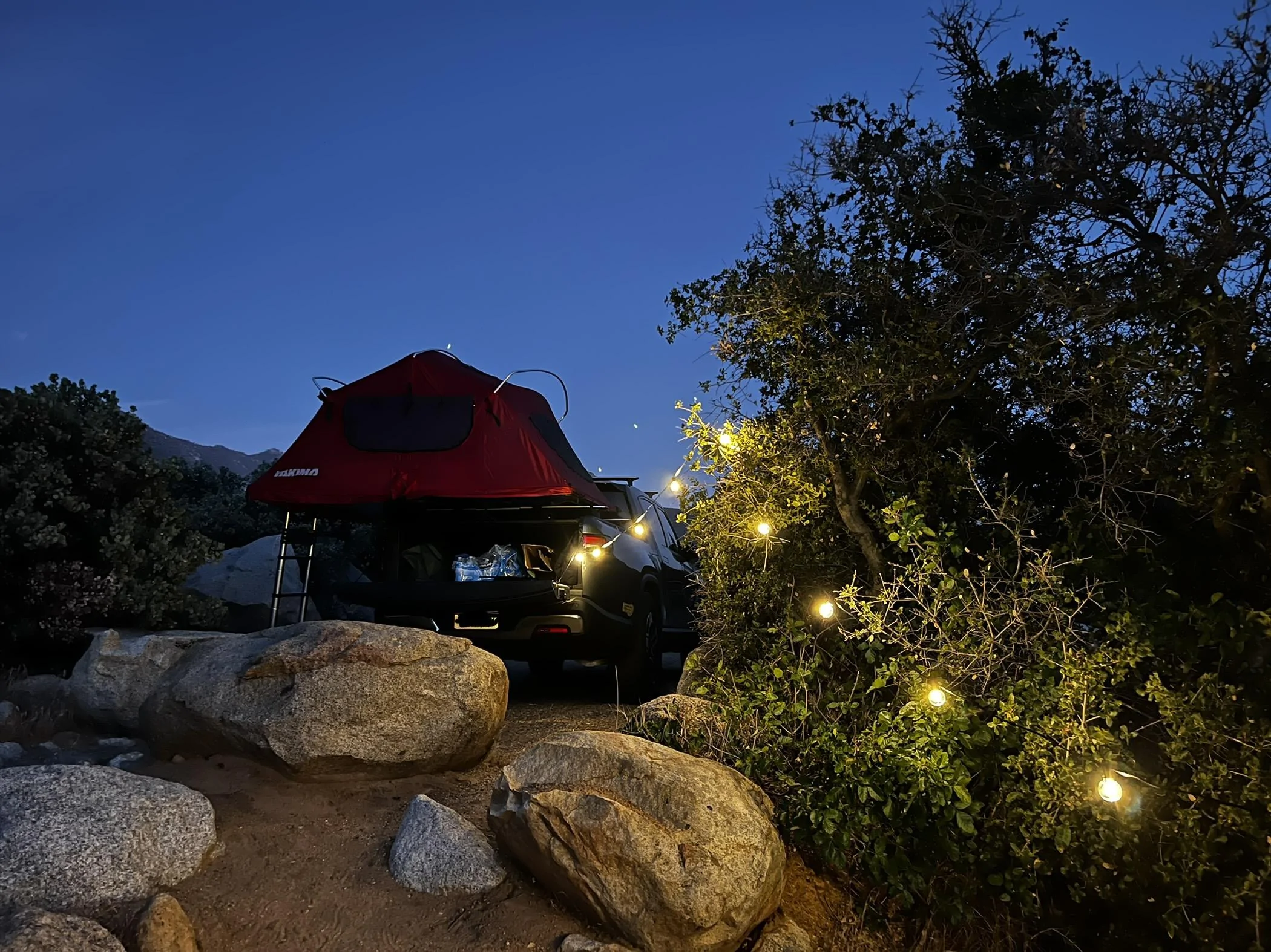 Rivian R1T R1S Let there be light…. camping trip lighting powered by R1T 43847246-A3BE-4B12-8A47-069B7C2B3D91
