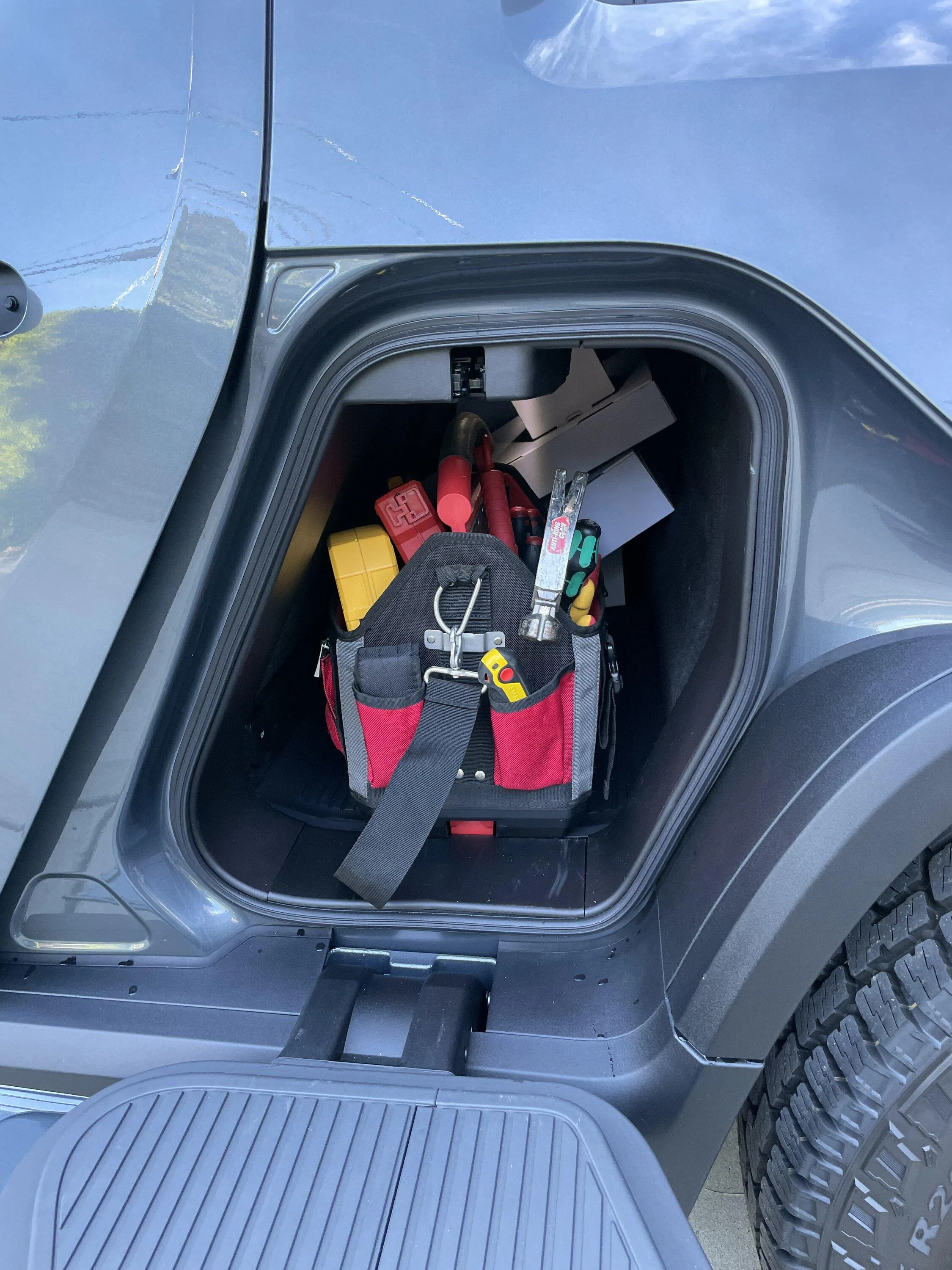 Rivian R1T R1S Great toolbox/bag for gear tunnel 7F1369F4-28E1-4C90-AF1B-D3A3A063F950