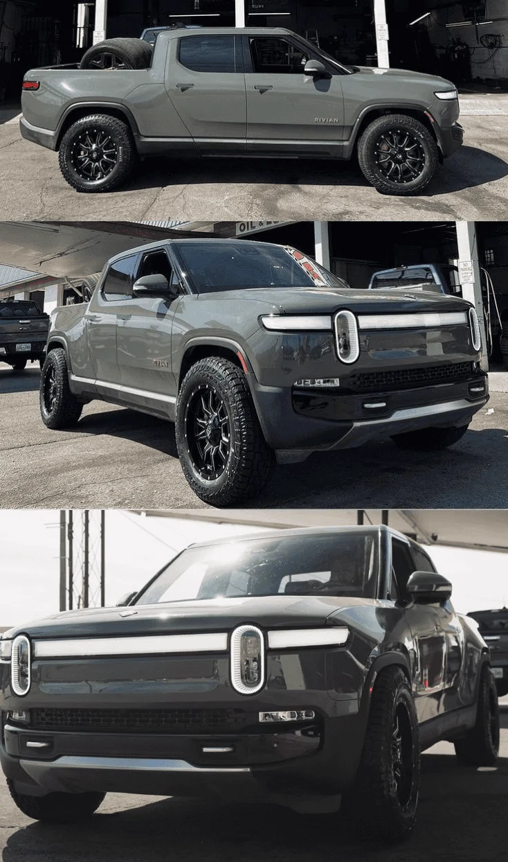 Rivian R1T R1S EDIT: NEW TIRES INSTALLED  / Got the new wheels / tires installed...photos to show fitment, not wheel choice 1656188139592