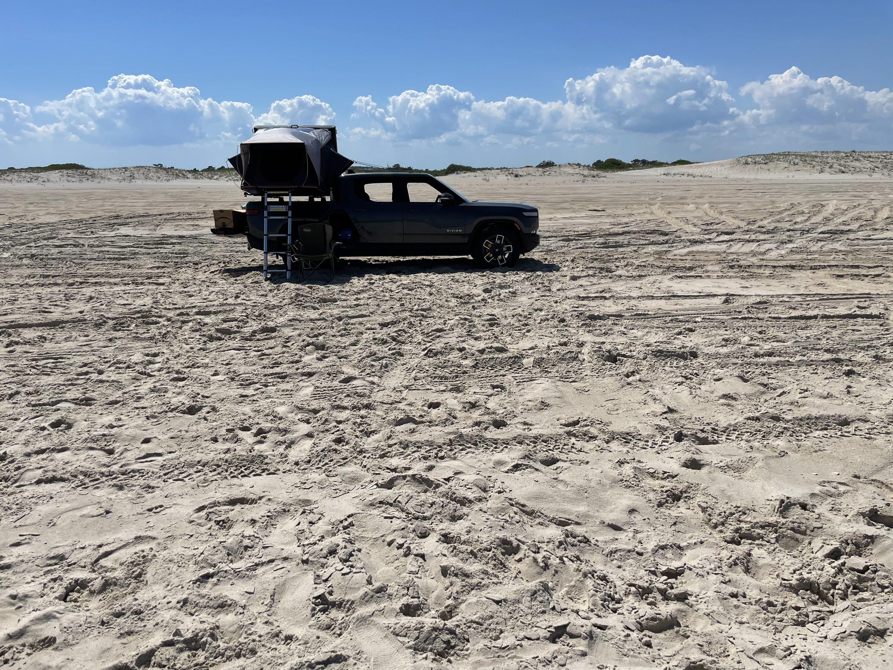 Rivian R1T R1S Took the R1T to Assateague Island National Seashore. Got Stuck in Soft Sand A72E5ED9-BE6F-4D98-B977-80BCD7DE680E
