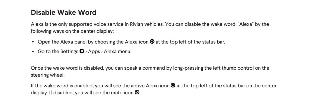 Rivian R1T R1S Change Alexa wake word? Screenshot_20220626-094948_OneDriv