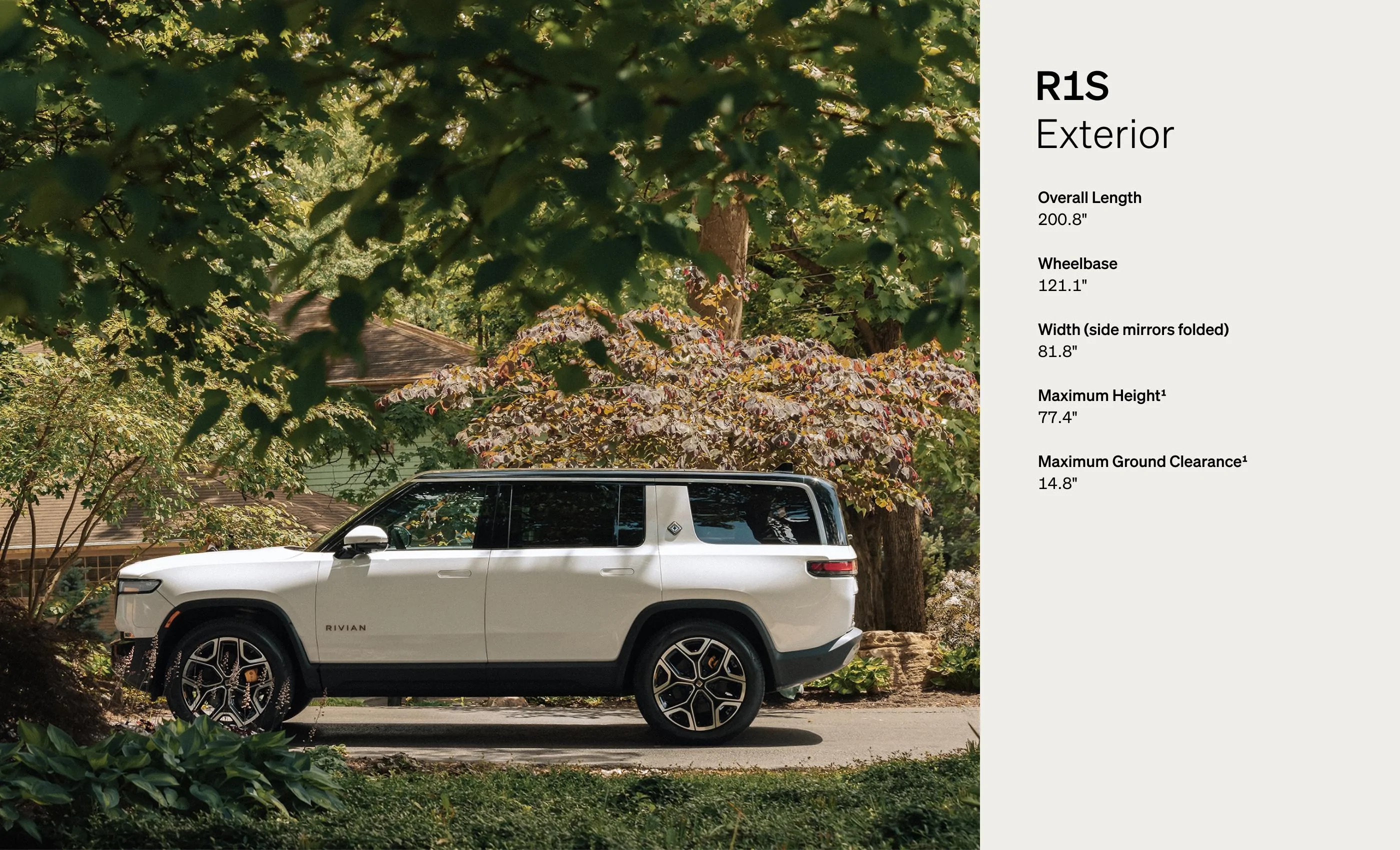 Rivian R1T R1S Sizing Up the R1S : Official Rivian Feature. Explore our uncompromising sport utility vehicle from every angle. original