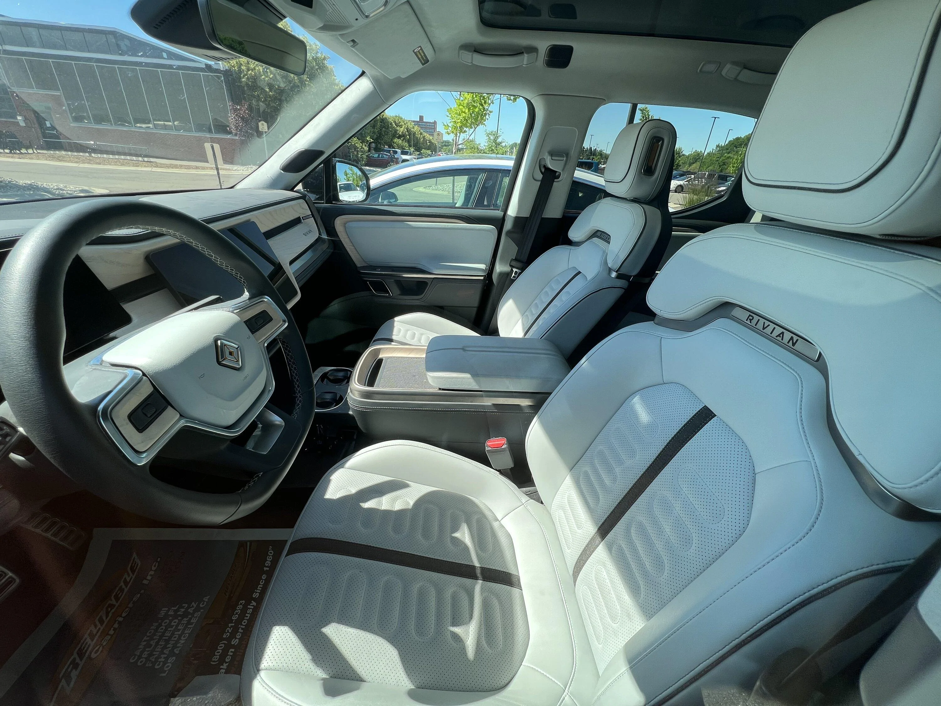 Photos: R1T with preproduction Ocean Coast interior | Page 2 | Rivian ...