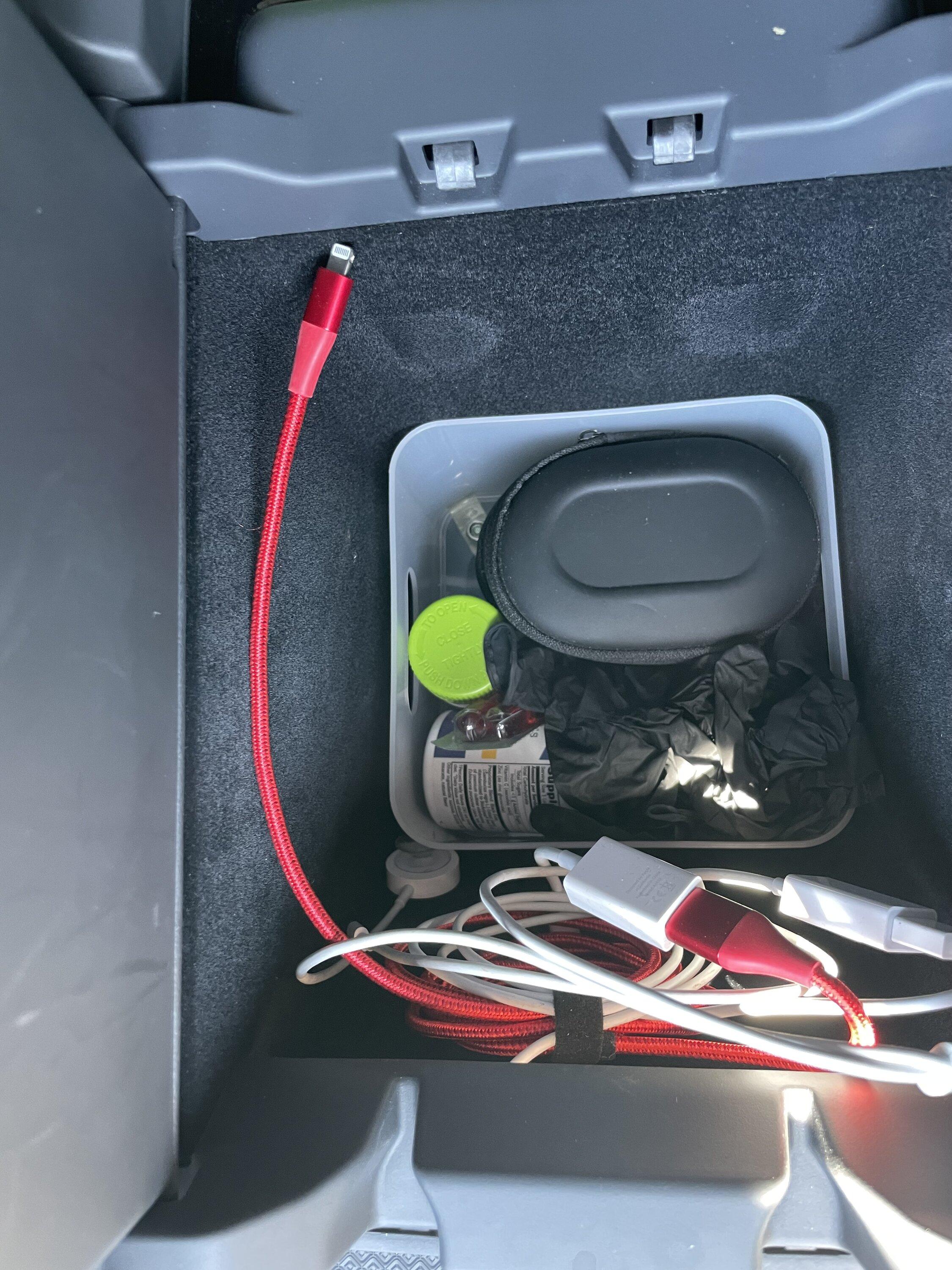 Rivian R1T R1S Center Console Tray IMG_9017