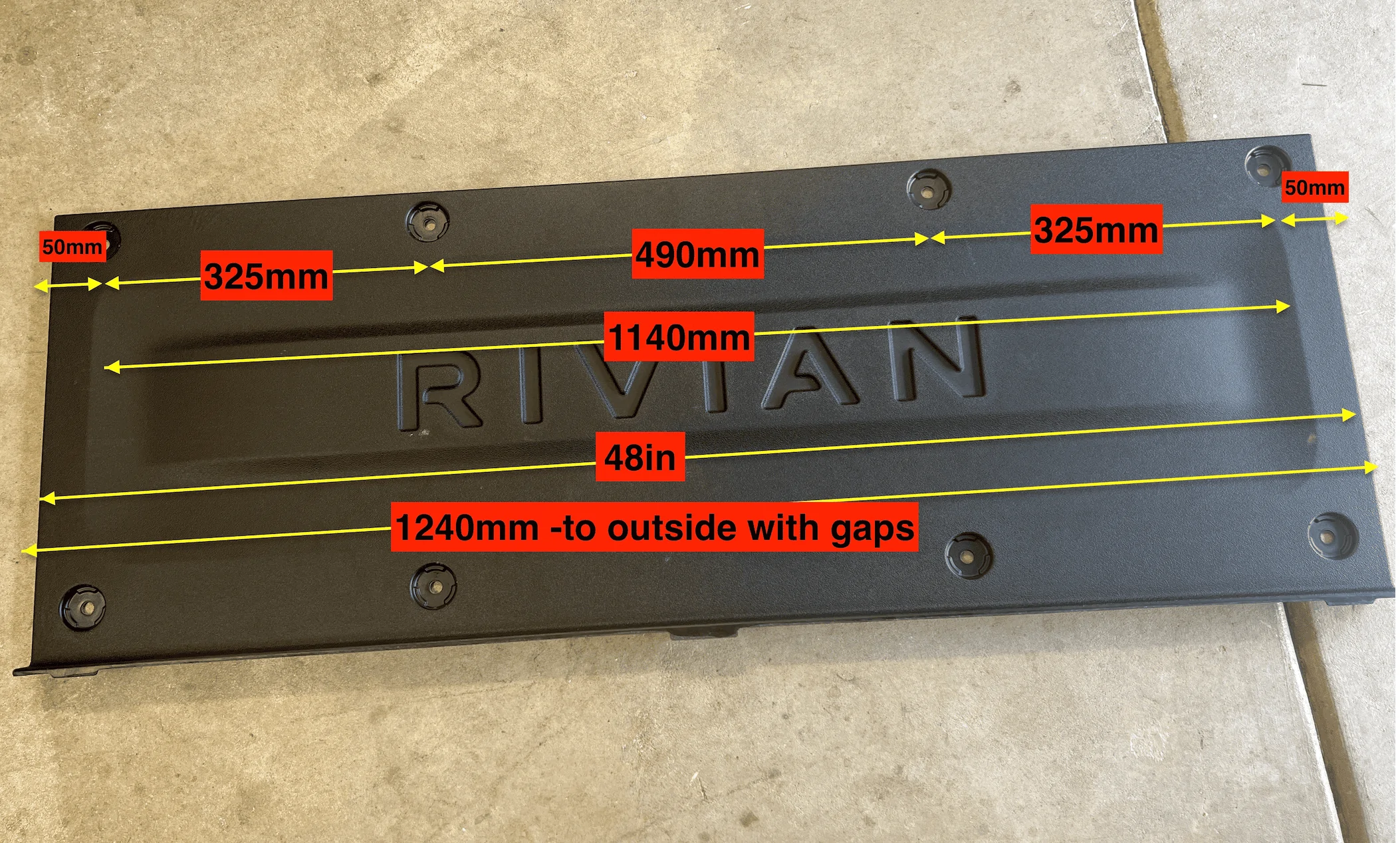 Rivian R1T R1S Bed Rails 1656547618309