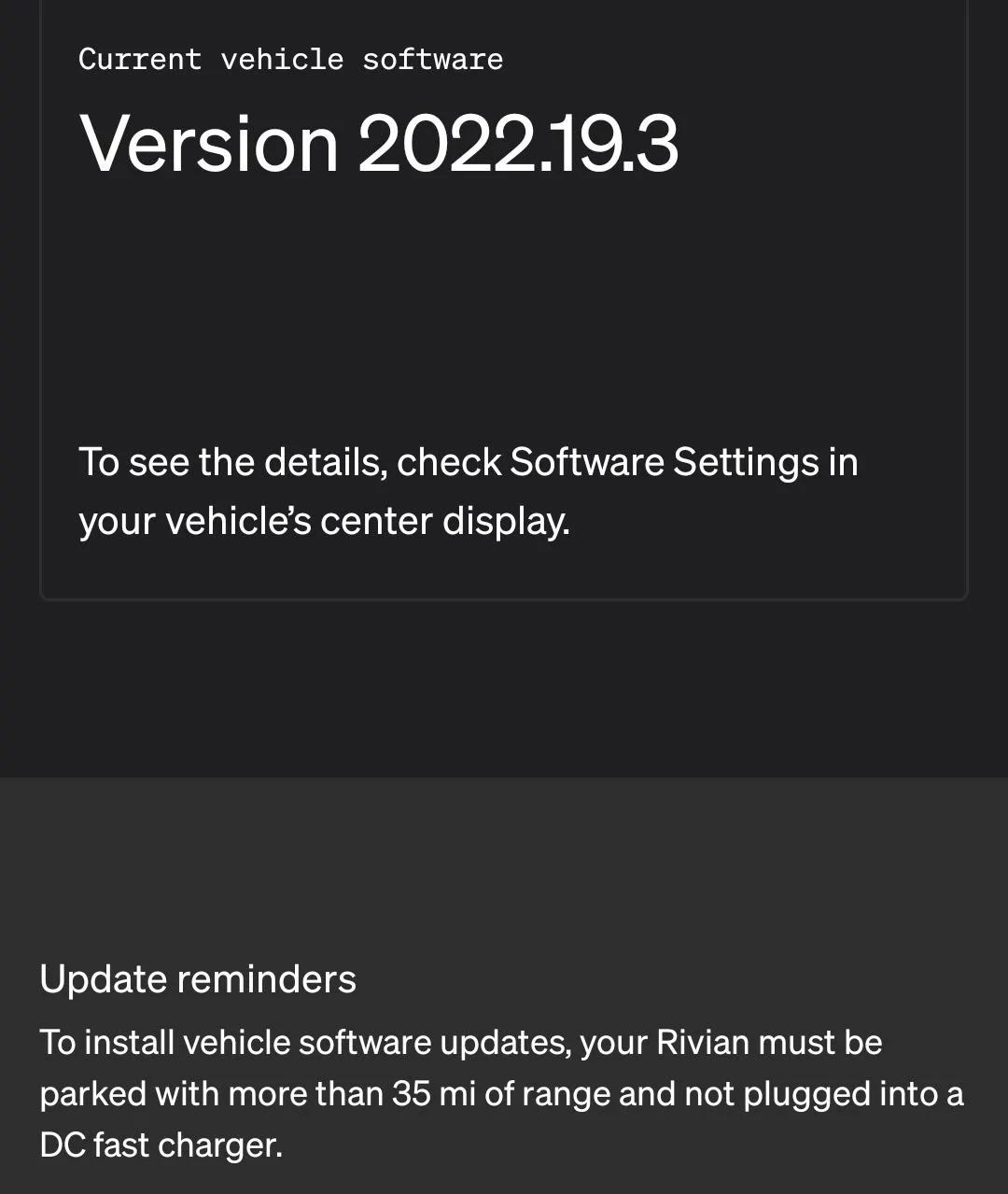 Rivian R1T R1S Rivian App Update 1.4.1 | What's New Screenshot_20220629-225918_Rivian