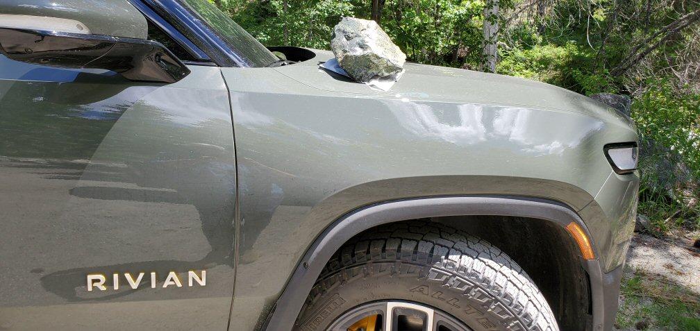 Rivian R1T R1S Sir Pentinite Found His Rock Namesake!! SirPentinite Found His Rock