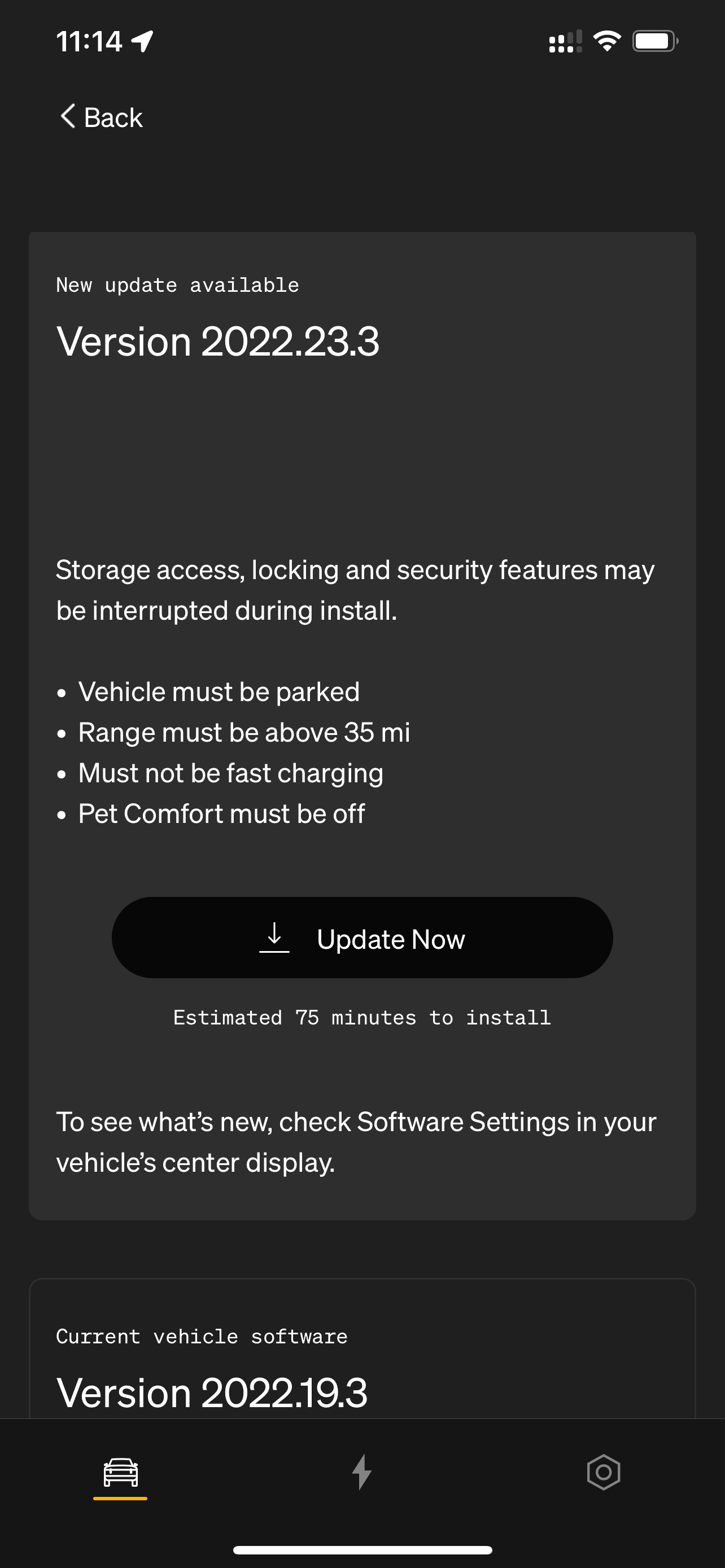 Rivian R1T R1S 2022.23.3 OTA Update: Pet Mode, Parking Front Camera View, Cabin Light Adjustment, Updated Energy App & More IMG_1767.PNG