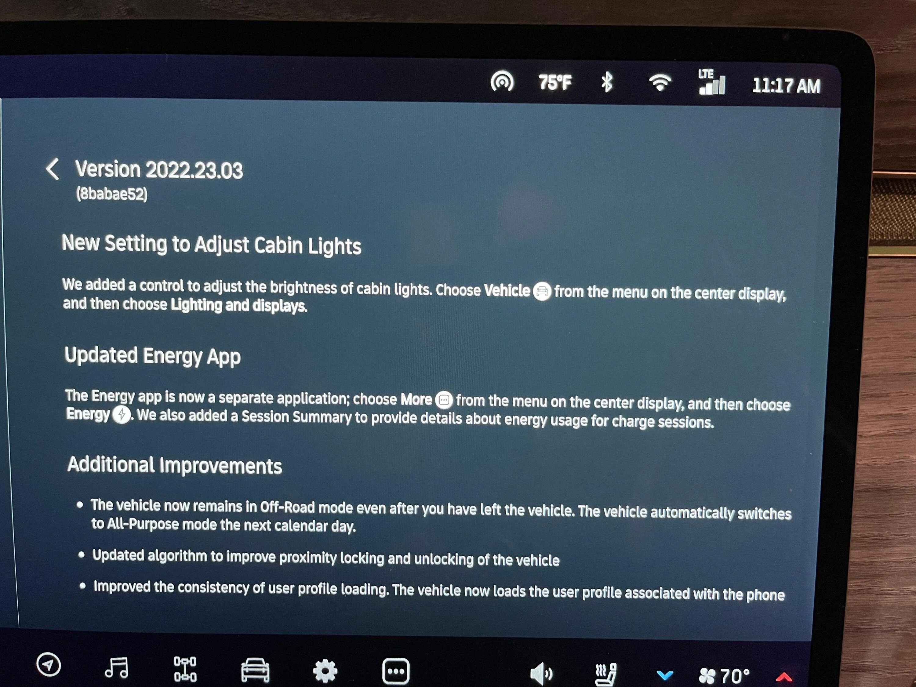 Rivian R1T R1S 2022.23.3 OTA Update: Pet Mode, Parking Front Camera View, Cabin Light Adjustment, Updated Energy App & More IMG_1770
