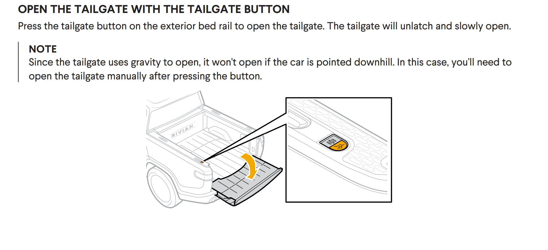 Rivian R1T R1S Tailgate not dropping? Anyone else? 2022-06-30