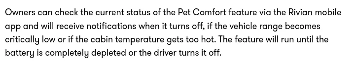 Rivian R1T R1S Pet Mode Confirmed (Photo)! pet_mod